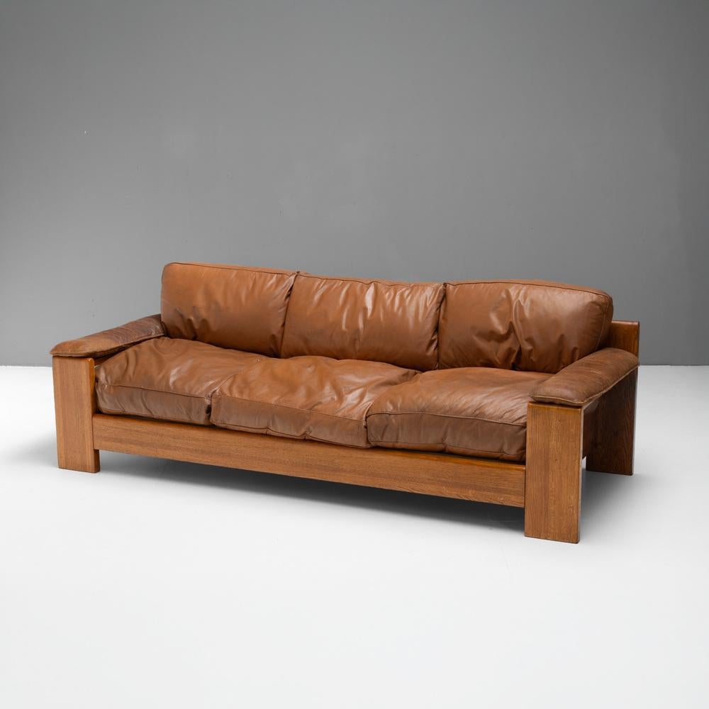 Model 757 sofa by Harry J M De Groot for Leolux. Solid chestnut frame and original patinated leather cushions.
Dutch circa 1970.
H 78cm x W 214cm x D 87cm
Please be in touch for an accurate shipping quote.