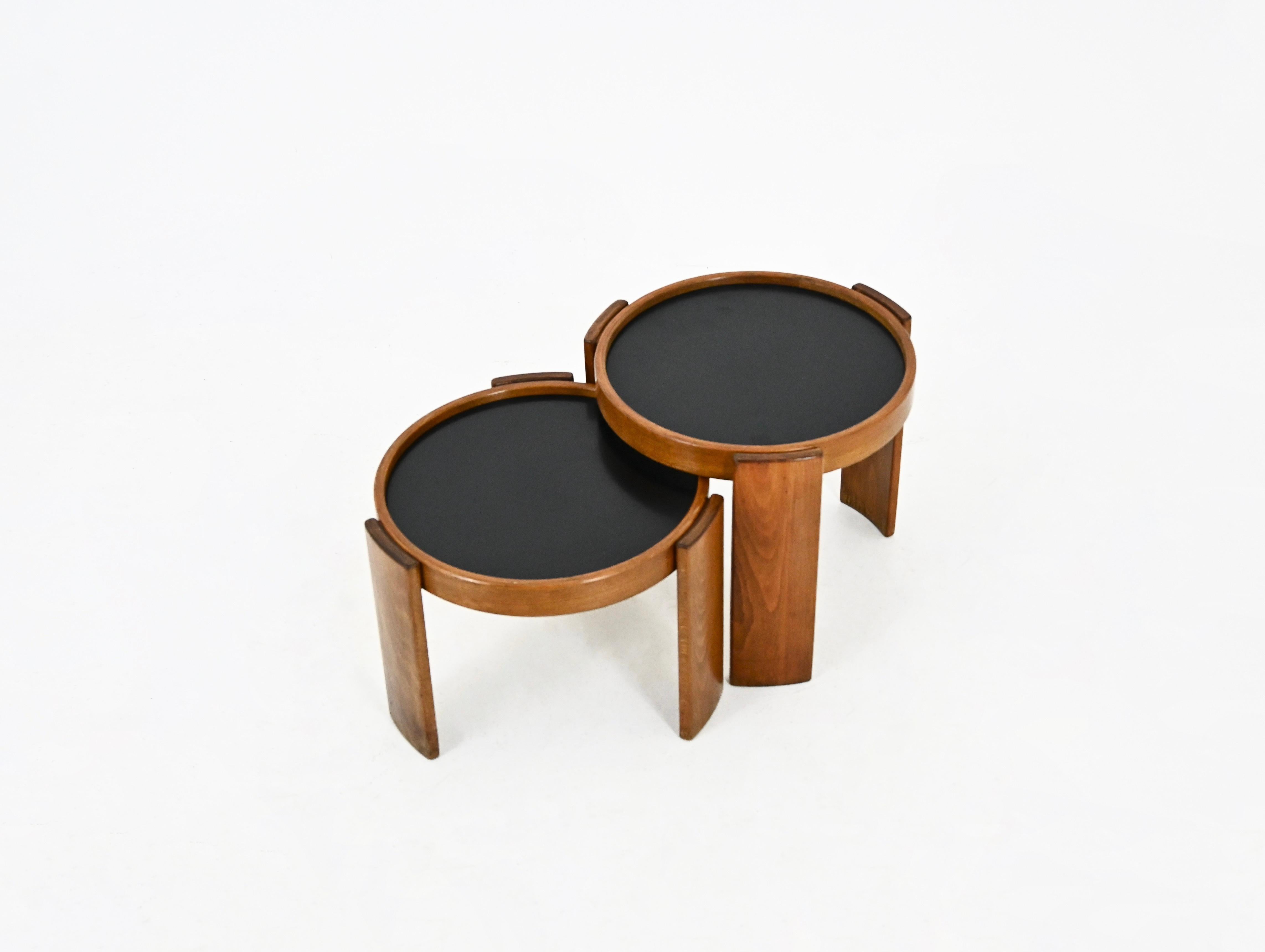 Mid-Century Modern Model 780 Nesting Tables by Gianfranco Frattini for Cassina, 1960s, Set of 2