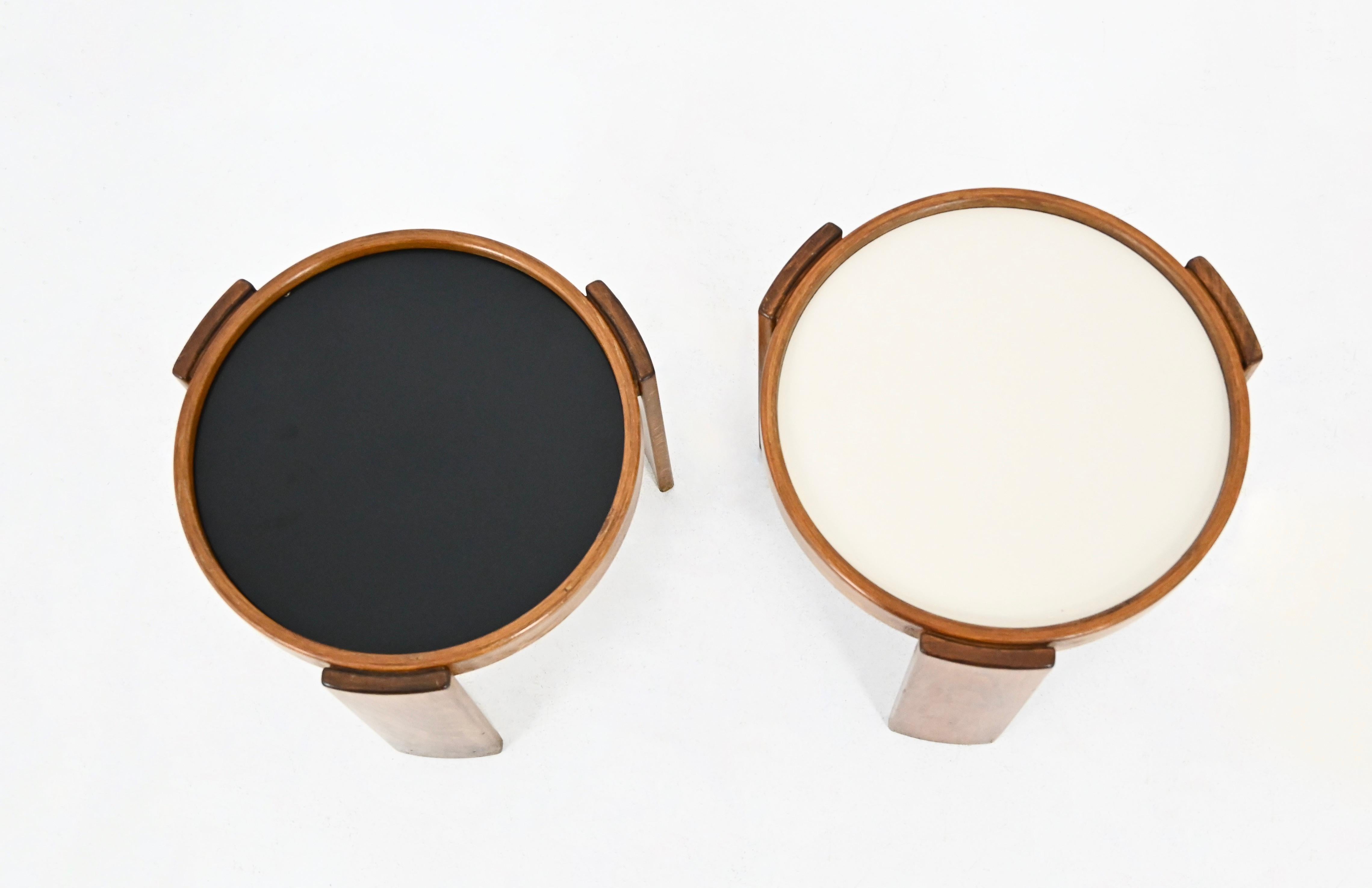 Wood Model 780 Nesting Tables by Gianfranco Frattini for Cassina, 1960s, Set of 2