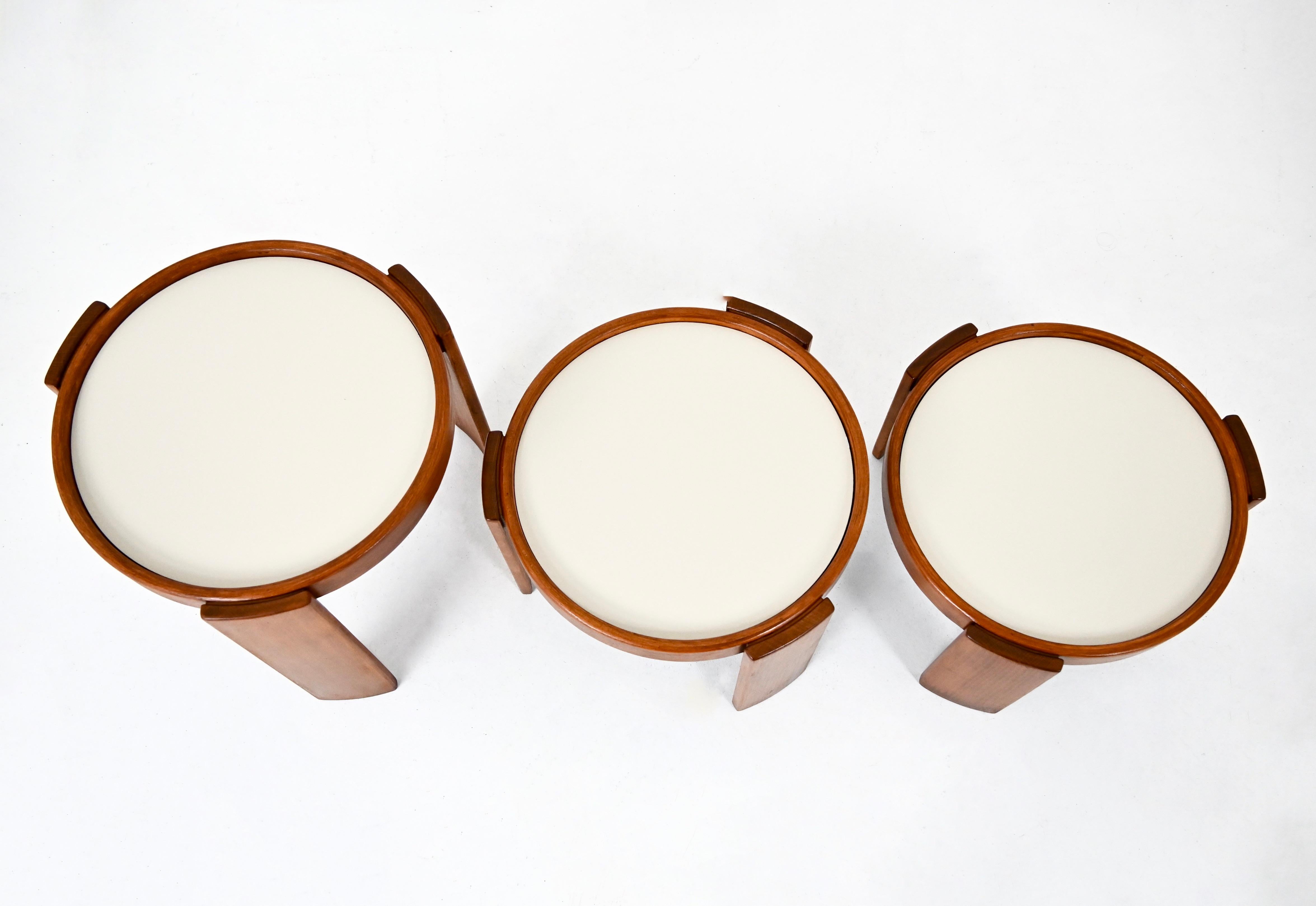Mid-20th Century Model 780 Nesting Tables by Gianfranco Frattini for Cassina, 1960s Set of 3