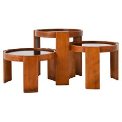 Set von 3 Schachteltischen Modell 780 von Gianfranco Frattini für Cassina, 1960er Jahre