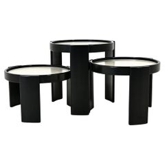 Satz von 3 Schachteltischen Modell 780 von Gianfranco Frattini für Cassina, 1960er Jahre