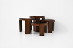 Model 780 Nesting Tables by Gianfranco Frattini for Cassina, 1960s, Set of 4