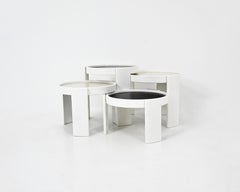 Model 780 Nesting Tables by Gianfranco Frattini for Cassina, 1960s, Set of 4
