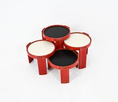 Model 780 Nesting Tables by Gianfranco Frattini for Cassina, 1960s, Set of 4