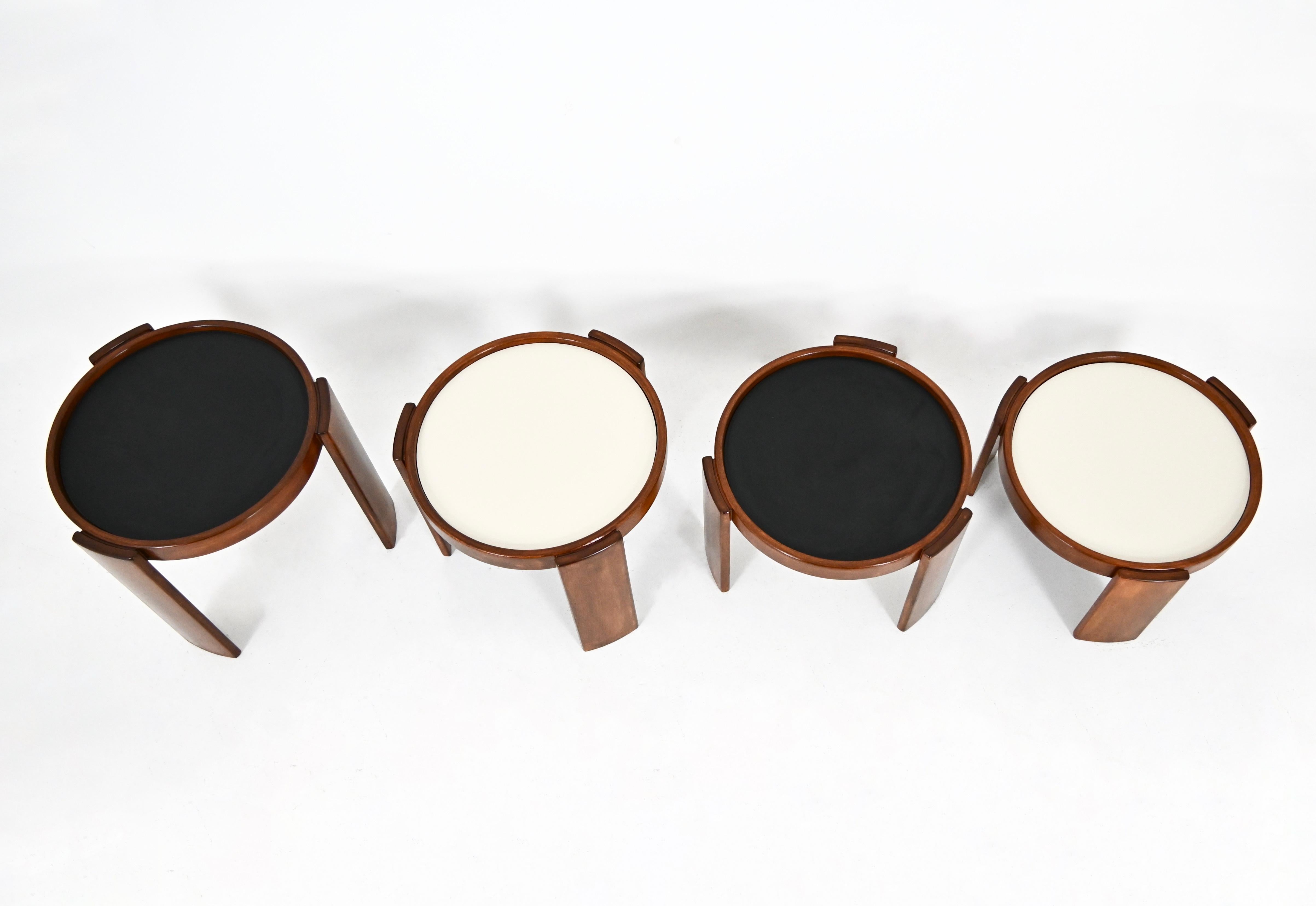 Tables gigognes Model 780 par Gianfranco Frattini pour Cassina, 1960, ensemble de 4 en vente 2