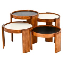Tables gigognes Model 780 par Gianfranco Frattini pour Cassina, 1960, ensemble de 4