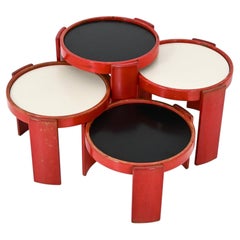 Model 780 Nesting Tables by Gianfranco Frattini for Cassina, 1960s, Set of 4
