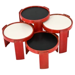 Model 780 Nesting Tables by Gianfranco Frattini for Cassina, 1960s, Set of 4