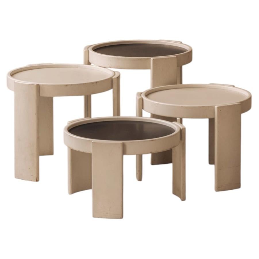 Model 780 side tables by Gianfranco Frattini for Cassina, Italy 1960s