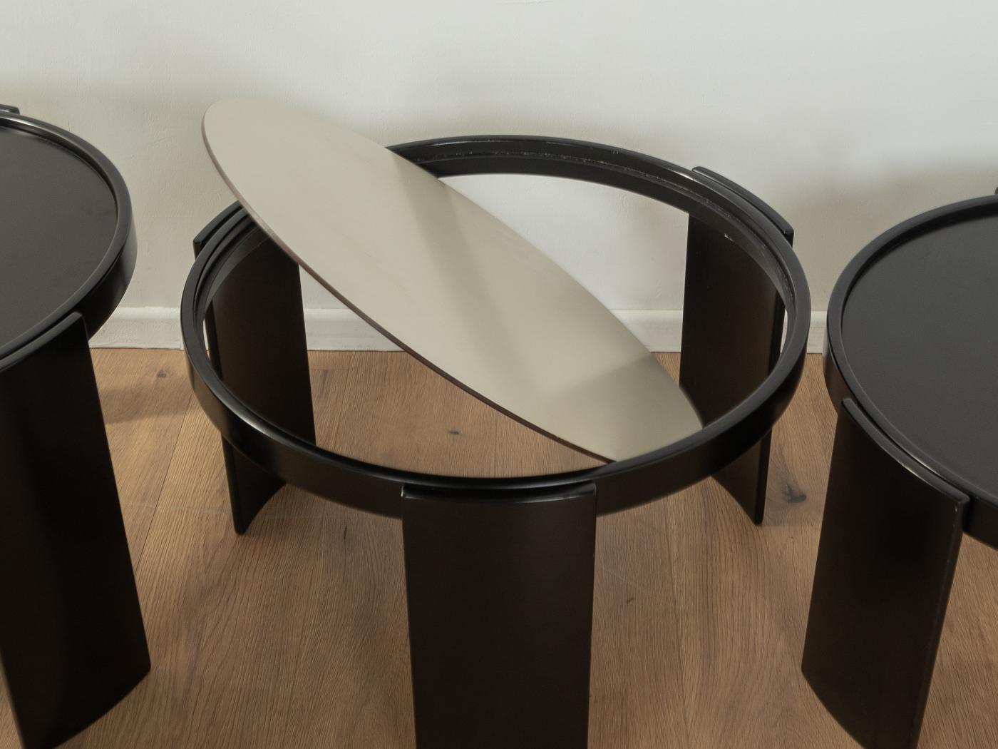 Model 783 nesting tables, Gianfranco Frattini, Cassina  For Sale 9