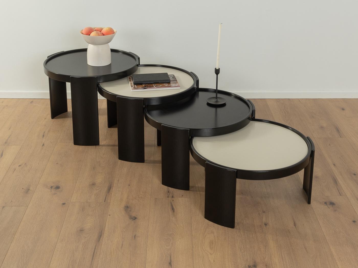 Mid-Century Modern Model 783 nesting tables, Gianfranco Frattini, Cassina