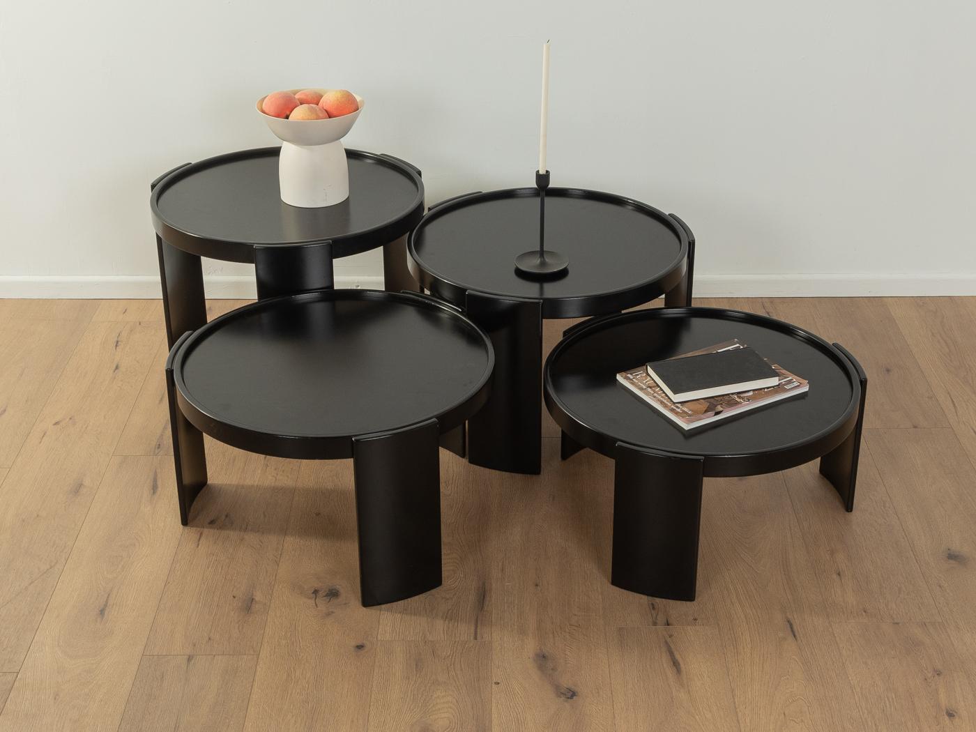 Model 783 nesting tables, Gianfranco Frattini, Cassina In Good Condition In Neuss, NW