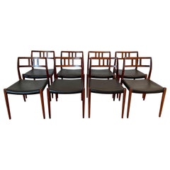 Model 79 Rosewood Chairs by Niels O. Møller for J.L. Møllers Møbelfabrik