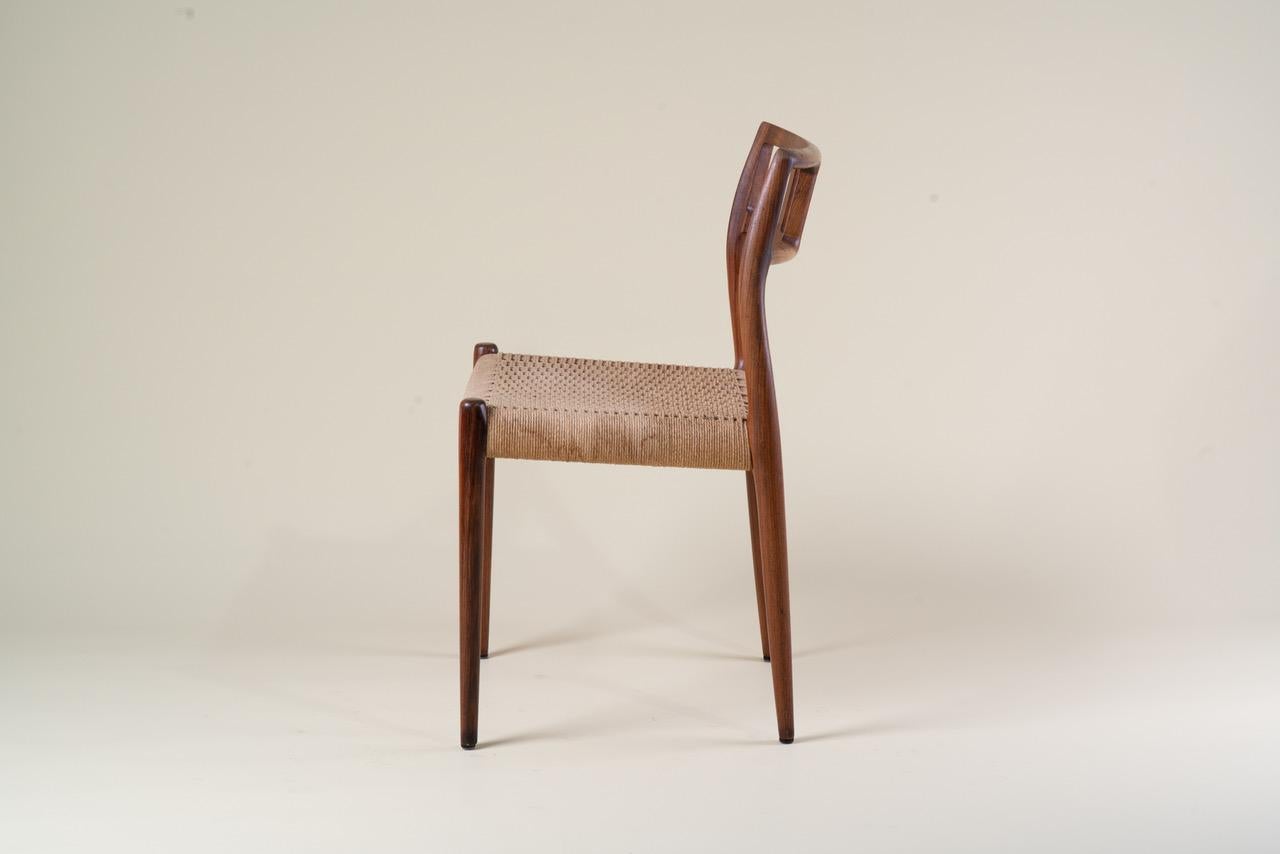 Mid-Century Modern Model 79 Rosewood Chairs - Set of 2 - by Niels Otto Møller en vente