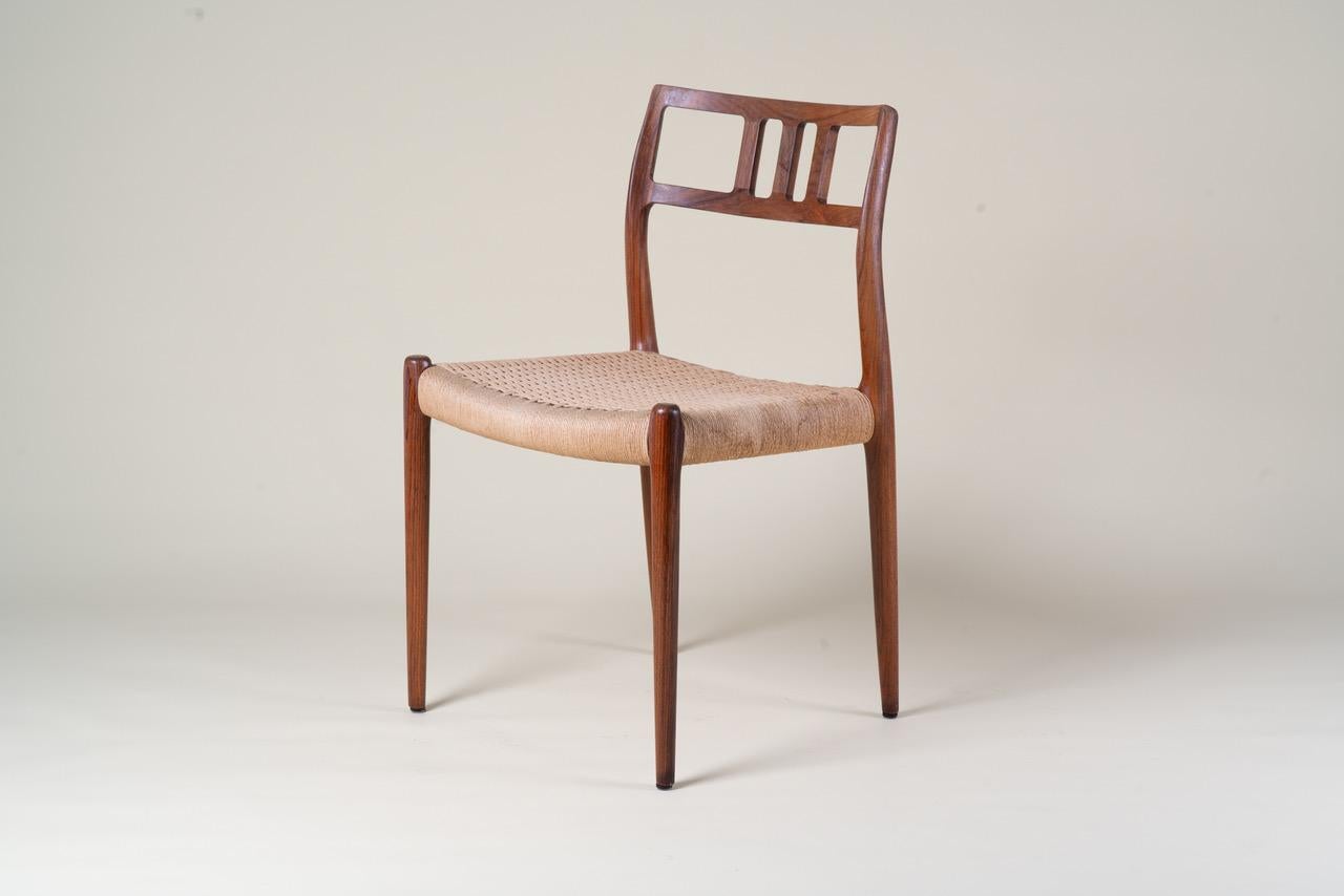 Model 79 Rosewood Chairs - Set of 2 - by Niels Otto Møller Bon état - En vente à Paddington, NSW