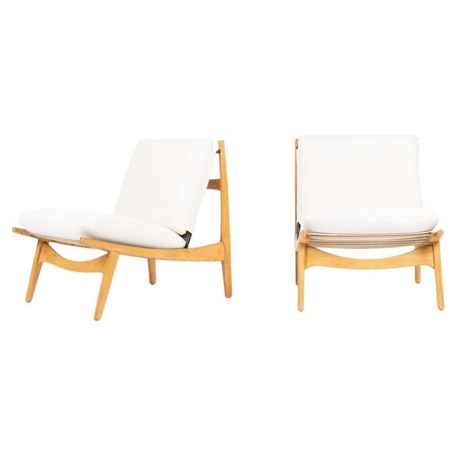 Model 790 Low Chairs by Joseph-André Motte for Steiner, France, 1960s, set of 2 For Sale