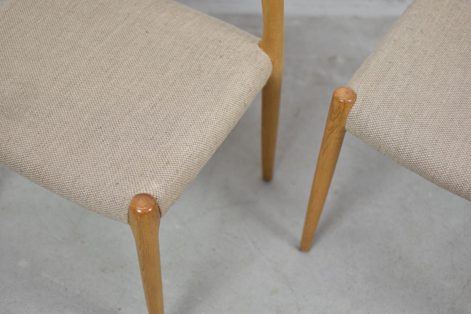 Danish Model 80 Chairs by Niels Otto Møller for J.L.Møllers Mobelfabrik, Denmark, 1950s