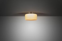 Model "80154" Lampada da soffitto in vetro opalino di Paavo Tynell per Idman, Finlandia anni '30
