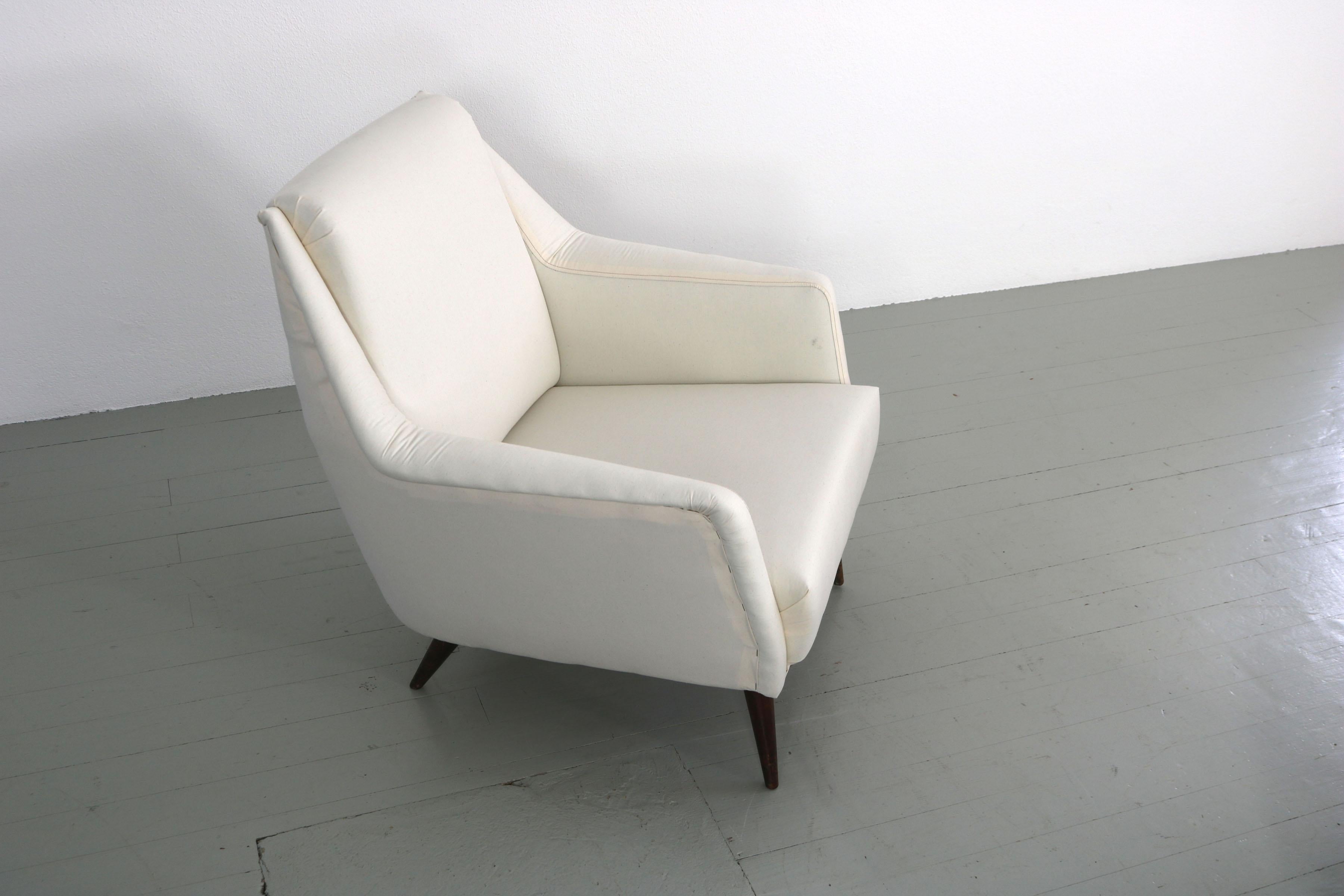Model 802 Armchair, Design by Carlo de Carli, by Cassina, Italy, 1954 For Sale 9