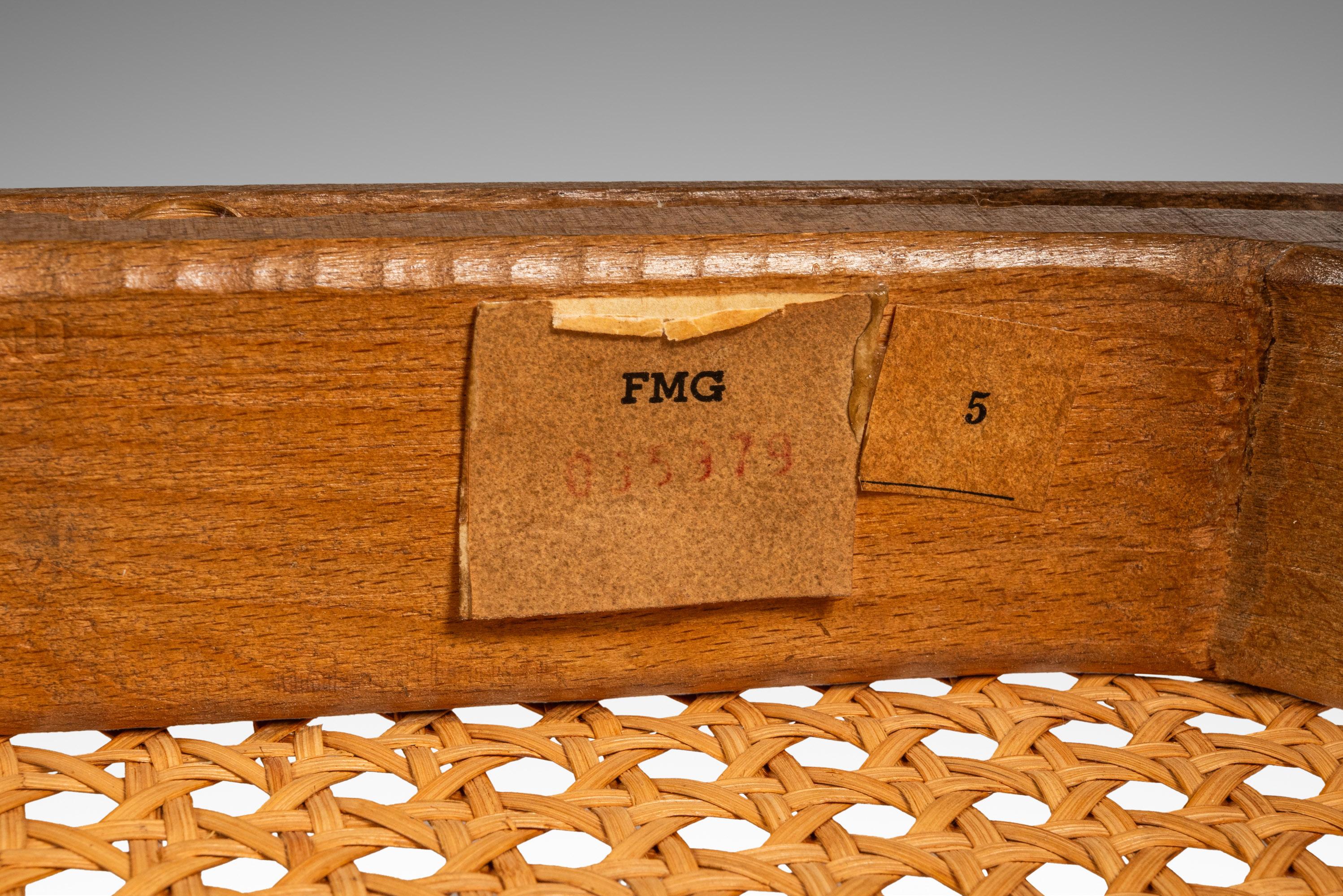 Model 811 Side Chair, Josef Frank, Stendig w/ Original Cane, Poland, c. 1960s in vendita 11