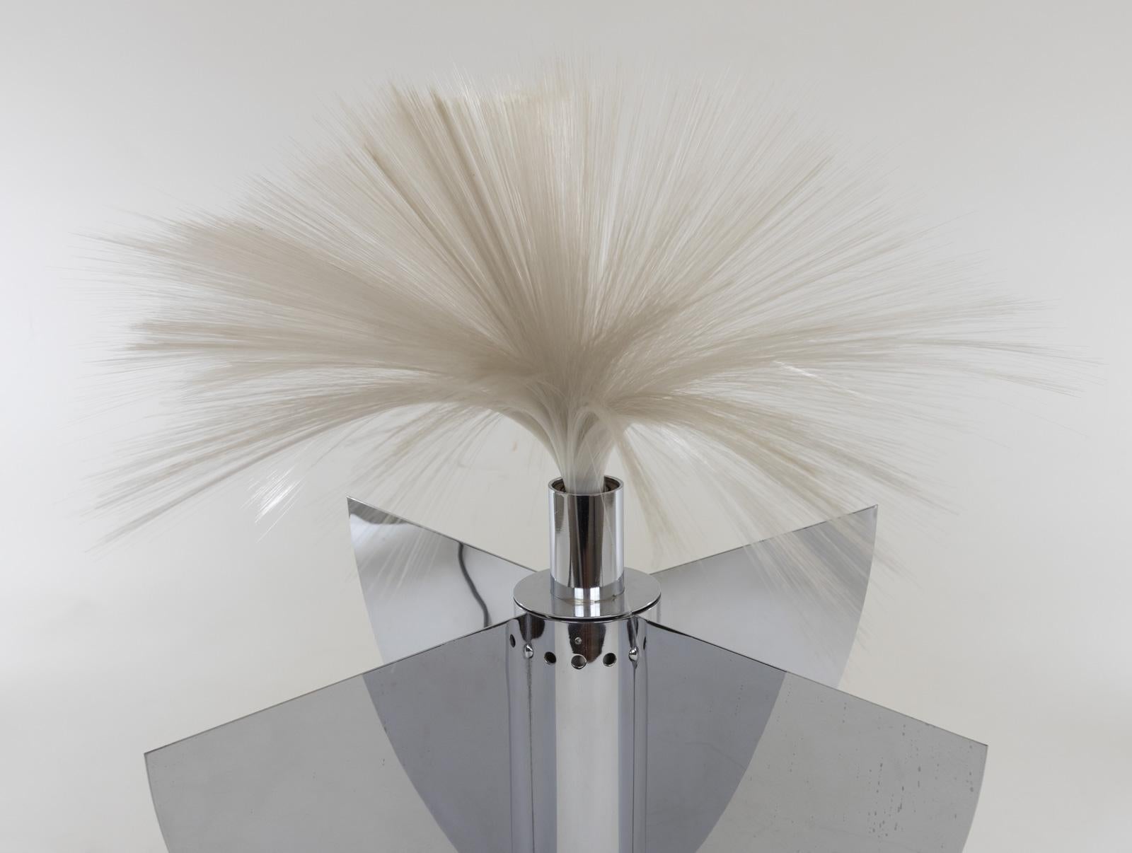 Lampe de table Model 8½ avec fibres optiques par Jürgen Fischer pour Zanotta, années 1960. Bon état - En vente à Rotterdam, NL