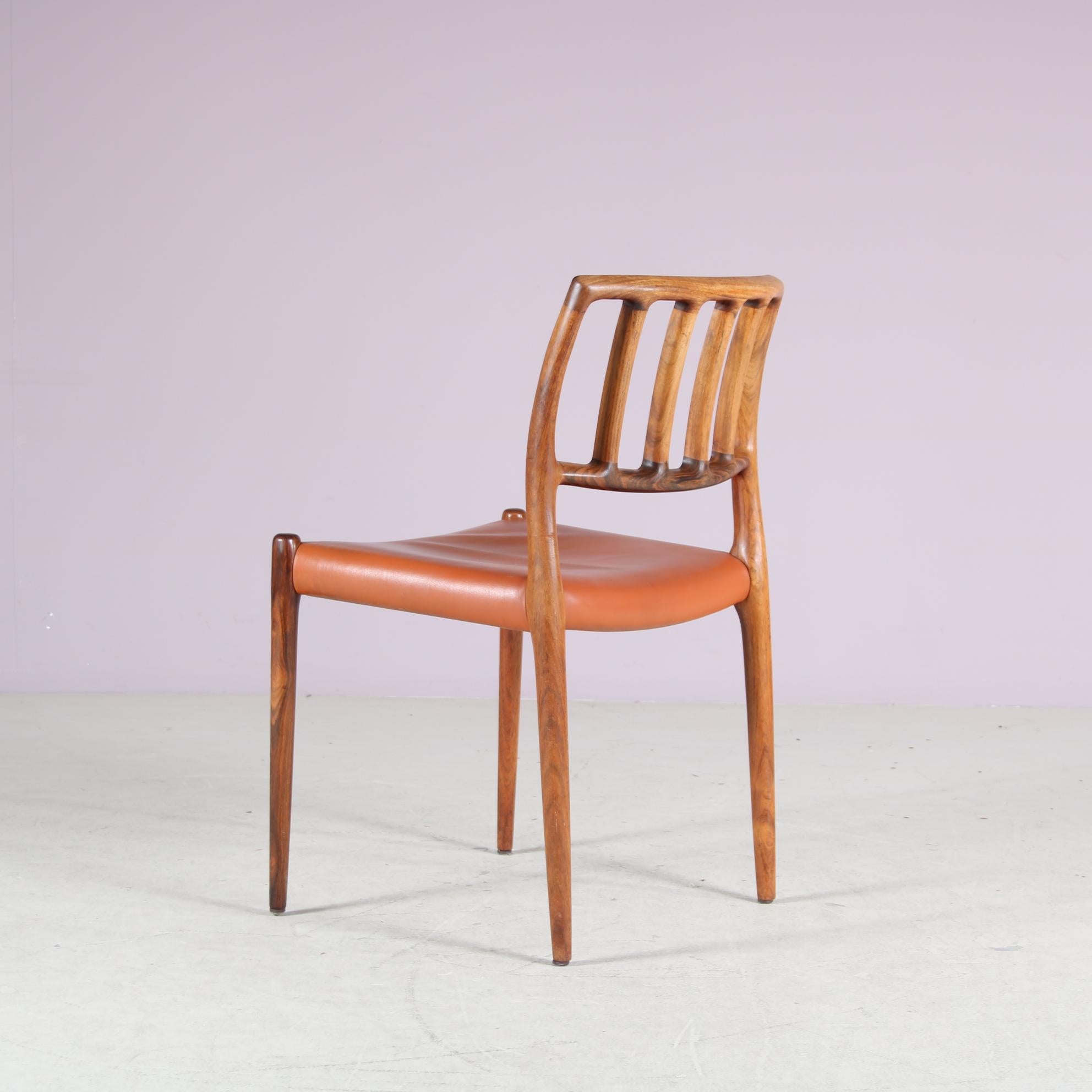 Chaises de salle à manger Model 83 par Niels Otto Moller pour Moller, Danemark 1960 en vente 3