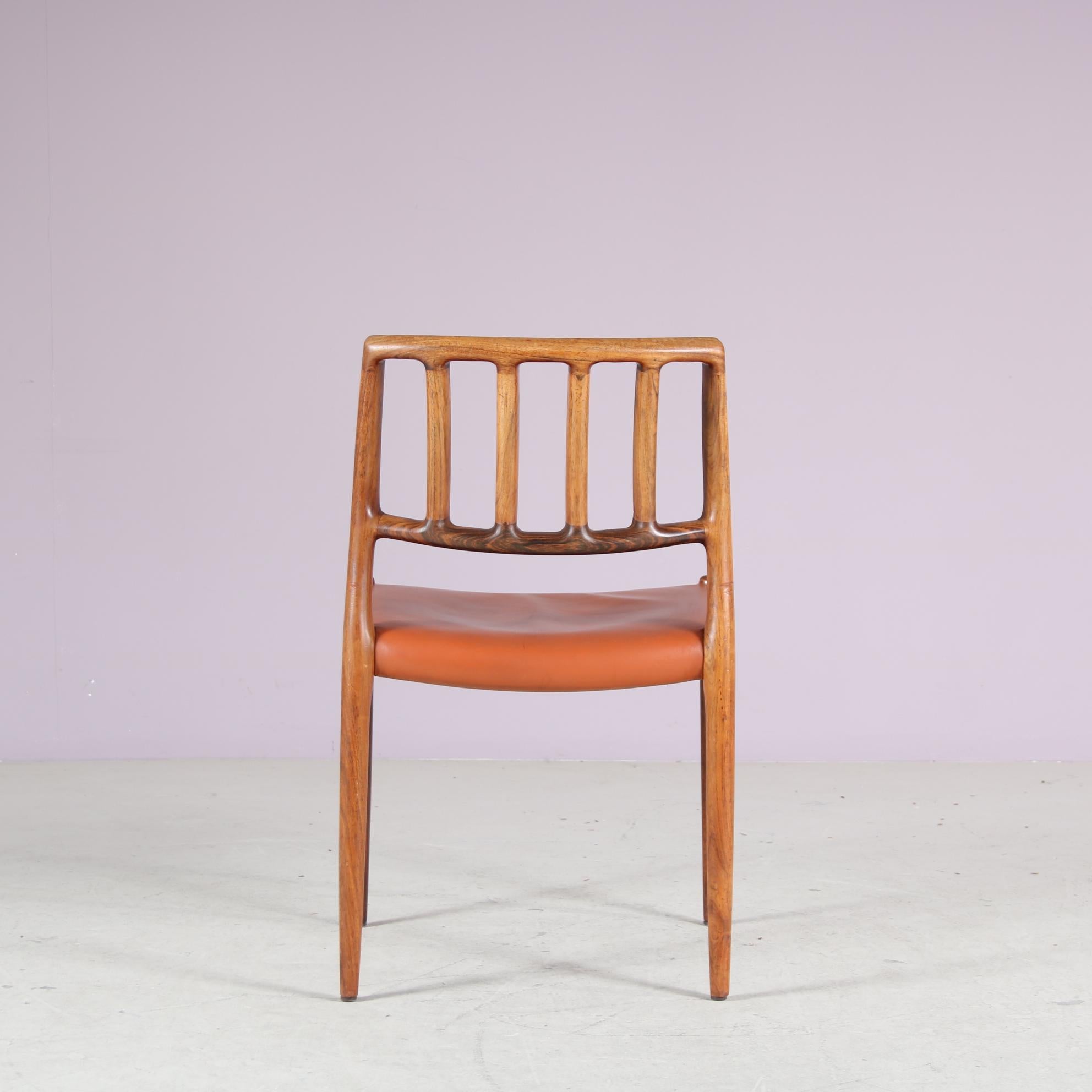 Chaises de salle à manger Model 83 par Niels Otto Moller pour Moller, Danemark 1960 en vente 4
