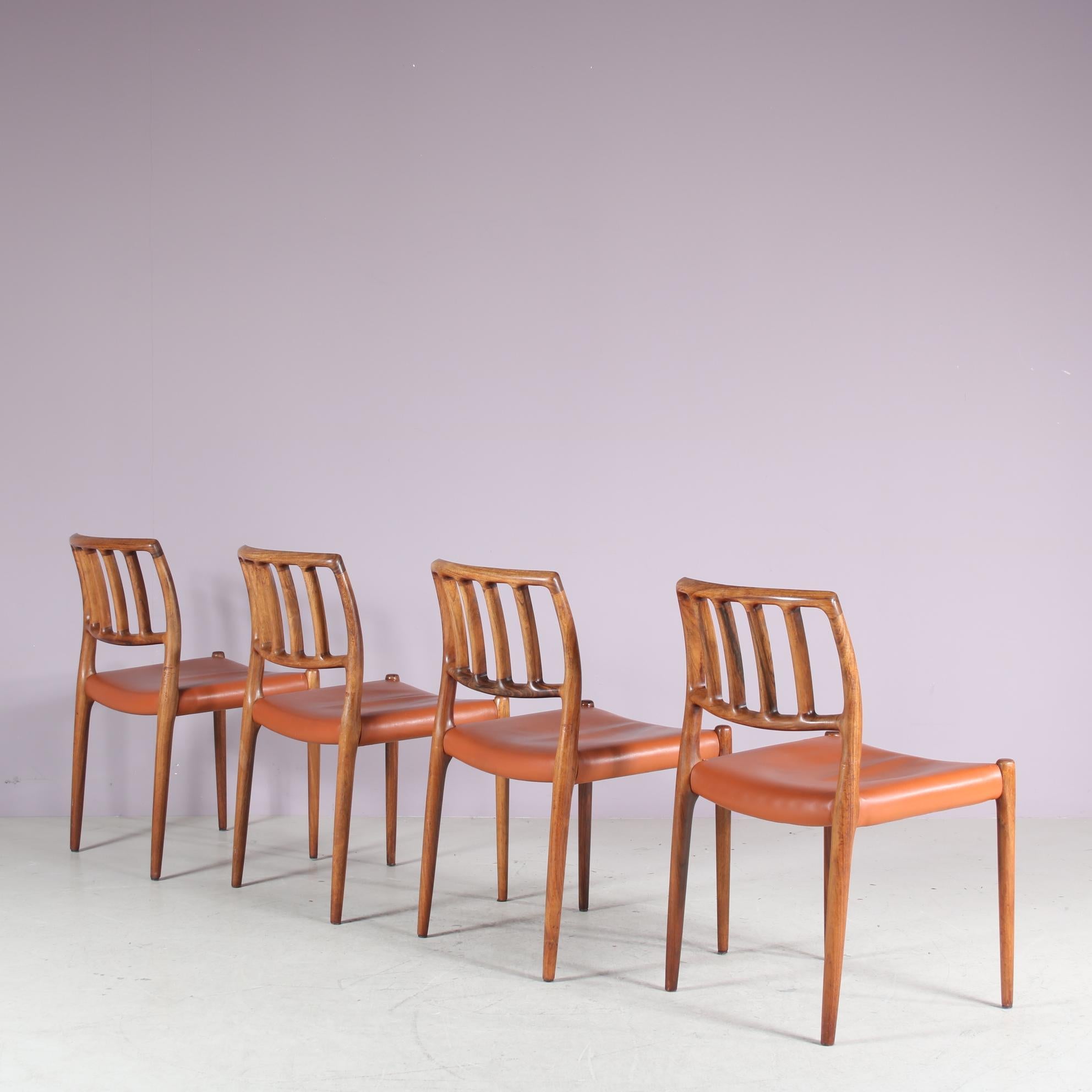 Danois Chaises de salle à manger Model 83 par Niels Otto Moller pour Moller, Danemark 1960 en vente