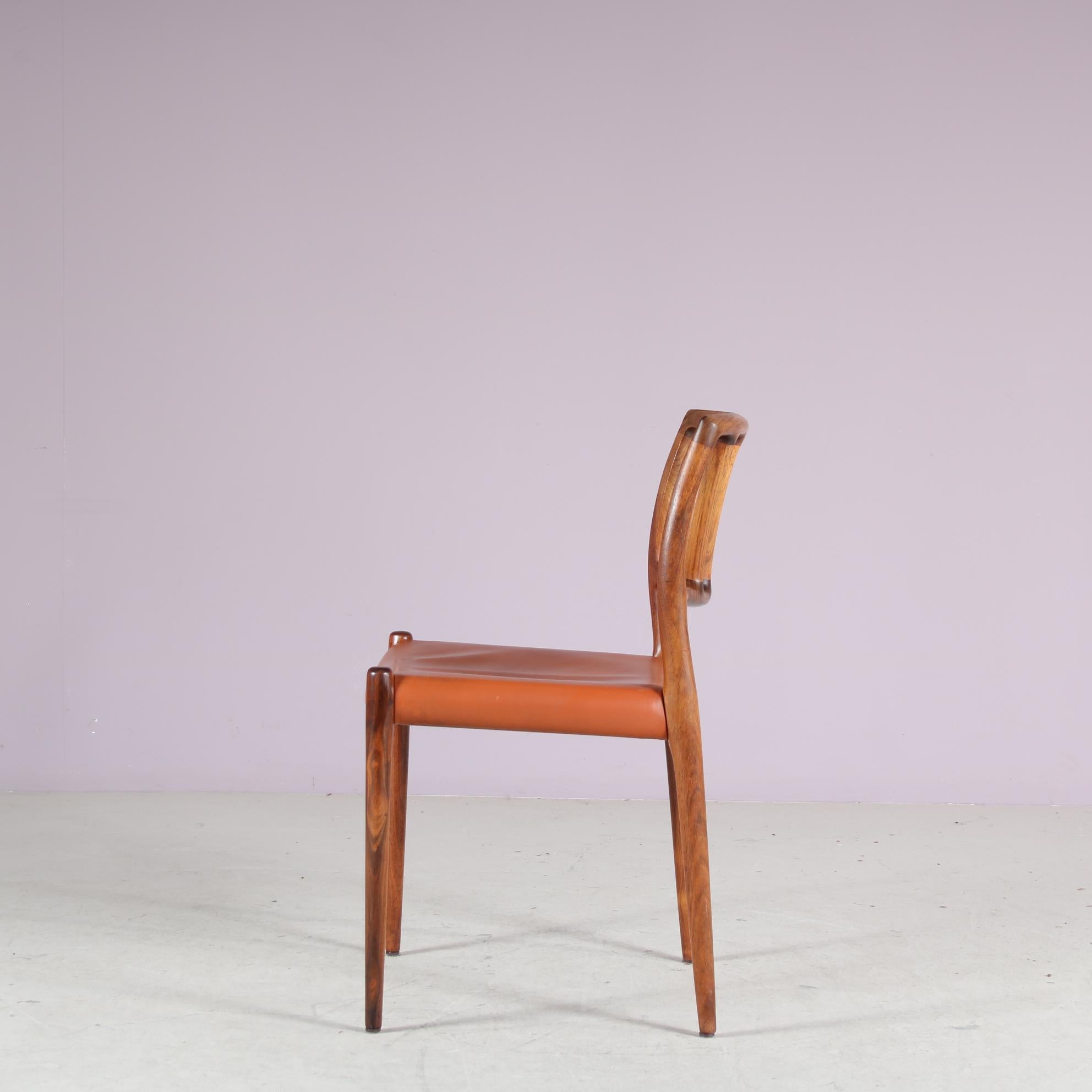 Chaises de salle à manger Model 83 par Niels Otto Moller pour Moller, Danemark 1960 en vente 1