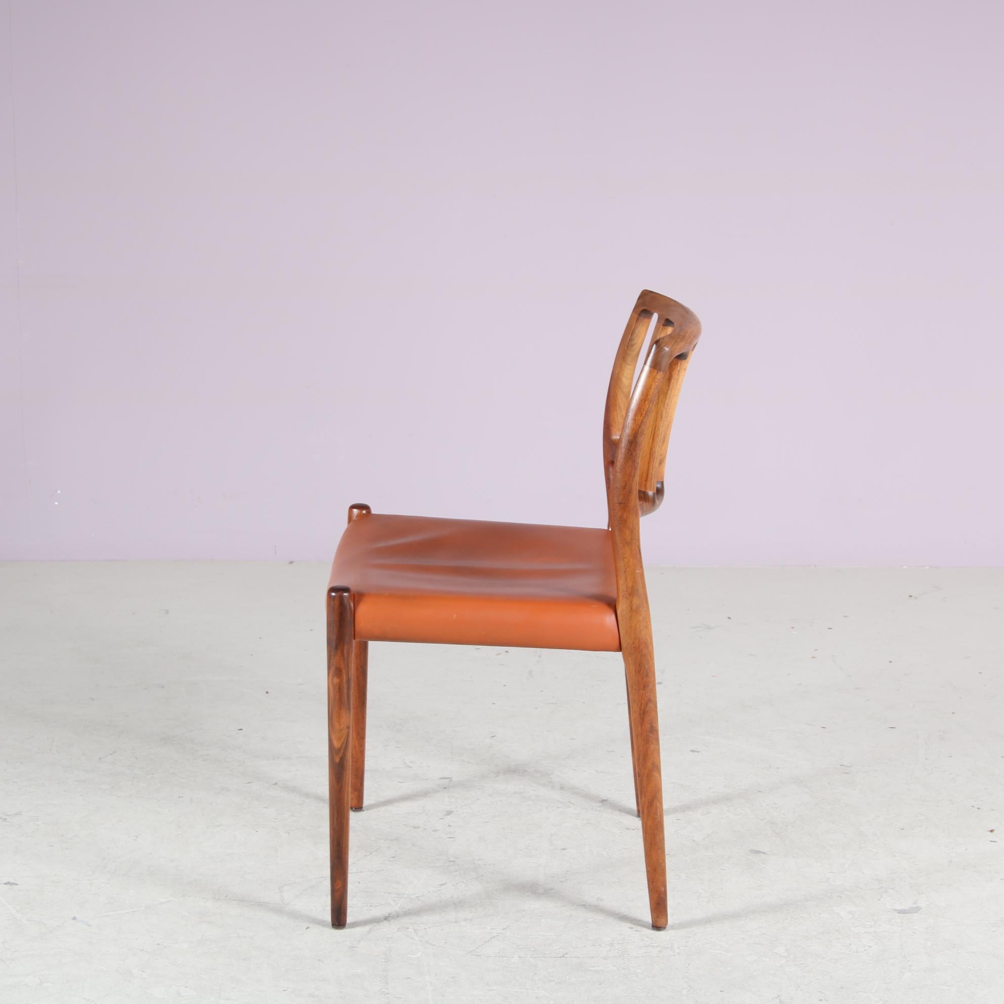 Chaises de salle à manger Model 83 par Niels Otto Moller pour Moller, Danemark 1960 en vente 2