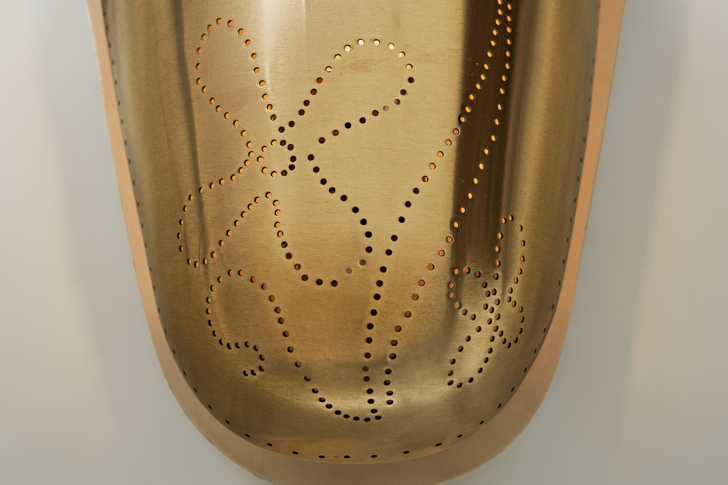 Modèle 8596 Lampe murale en laiton par Harald Notini pour Böhlmarks, Suède années 1950 en vente 8