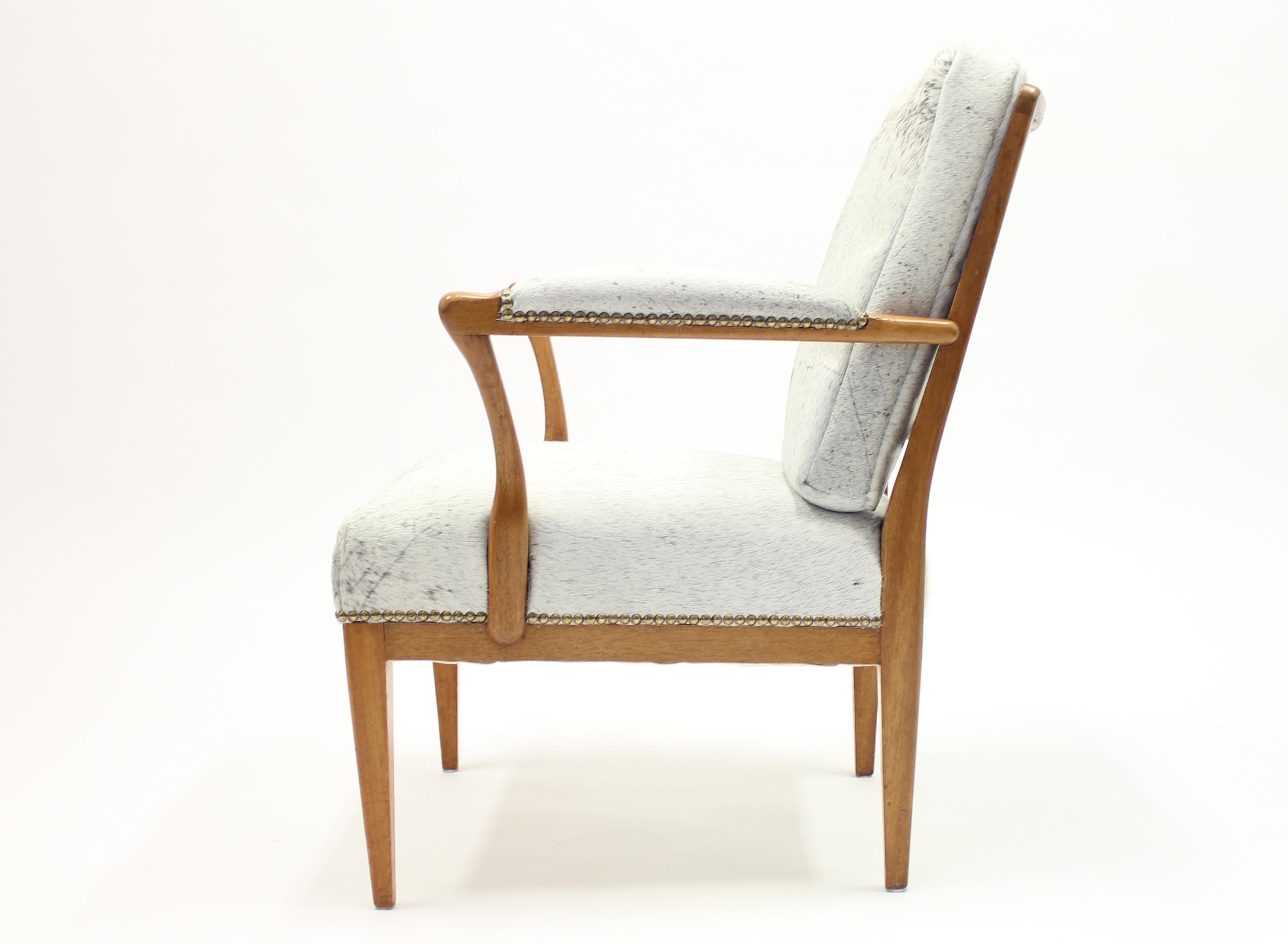 Swedish Model 868, Easy Chair by Josef Frank for Svenskt Tenn, 1950s