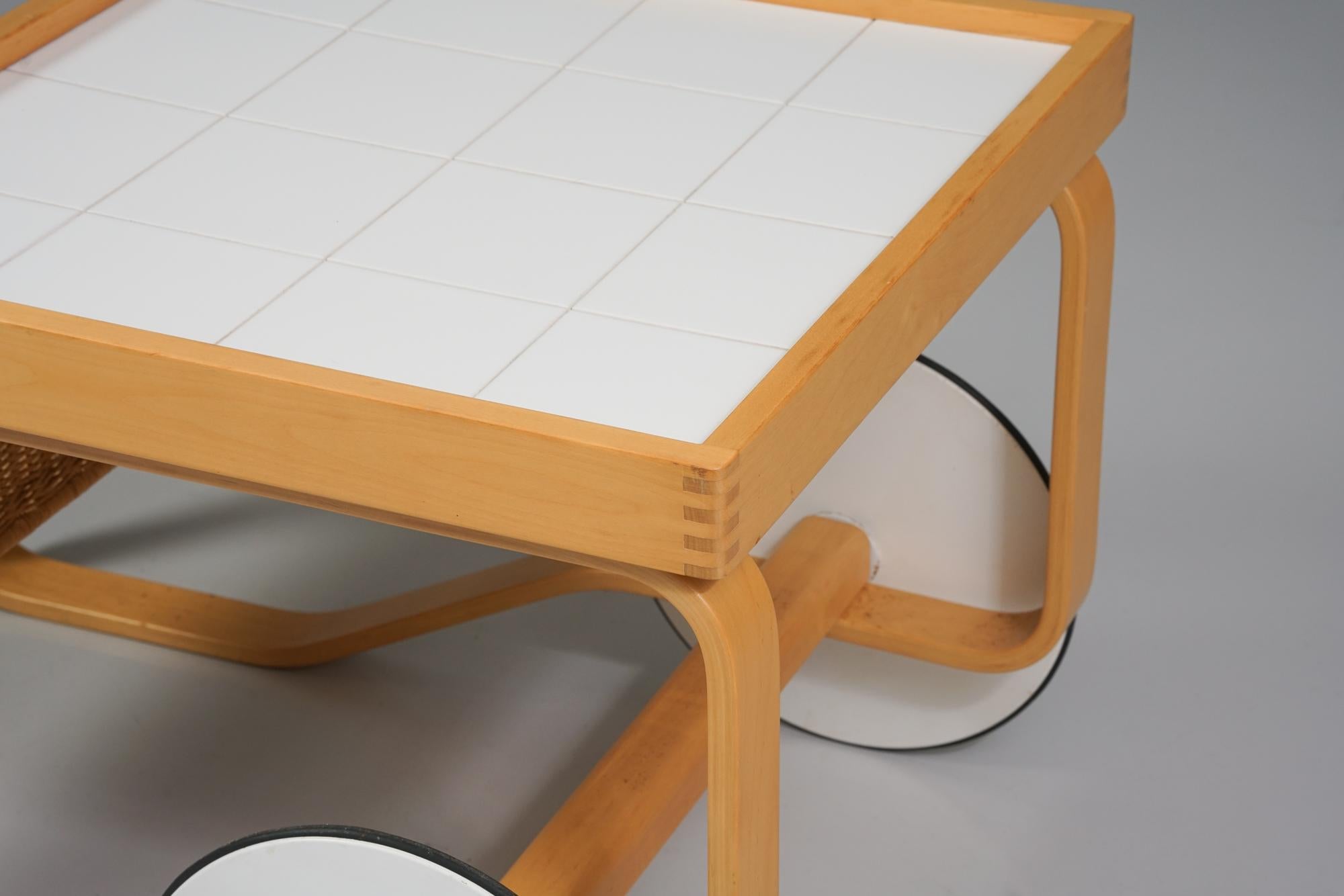 Finnish Model 900 Tea Cart, Alvar Aalto, Artek, 1980/1990s For Sale