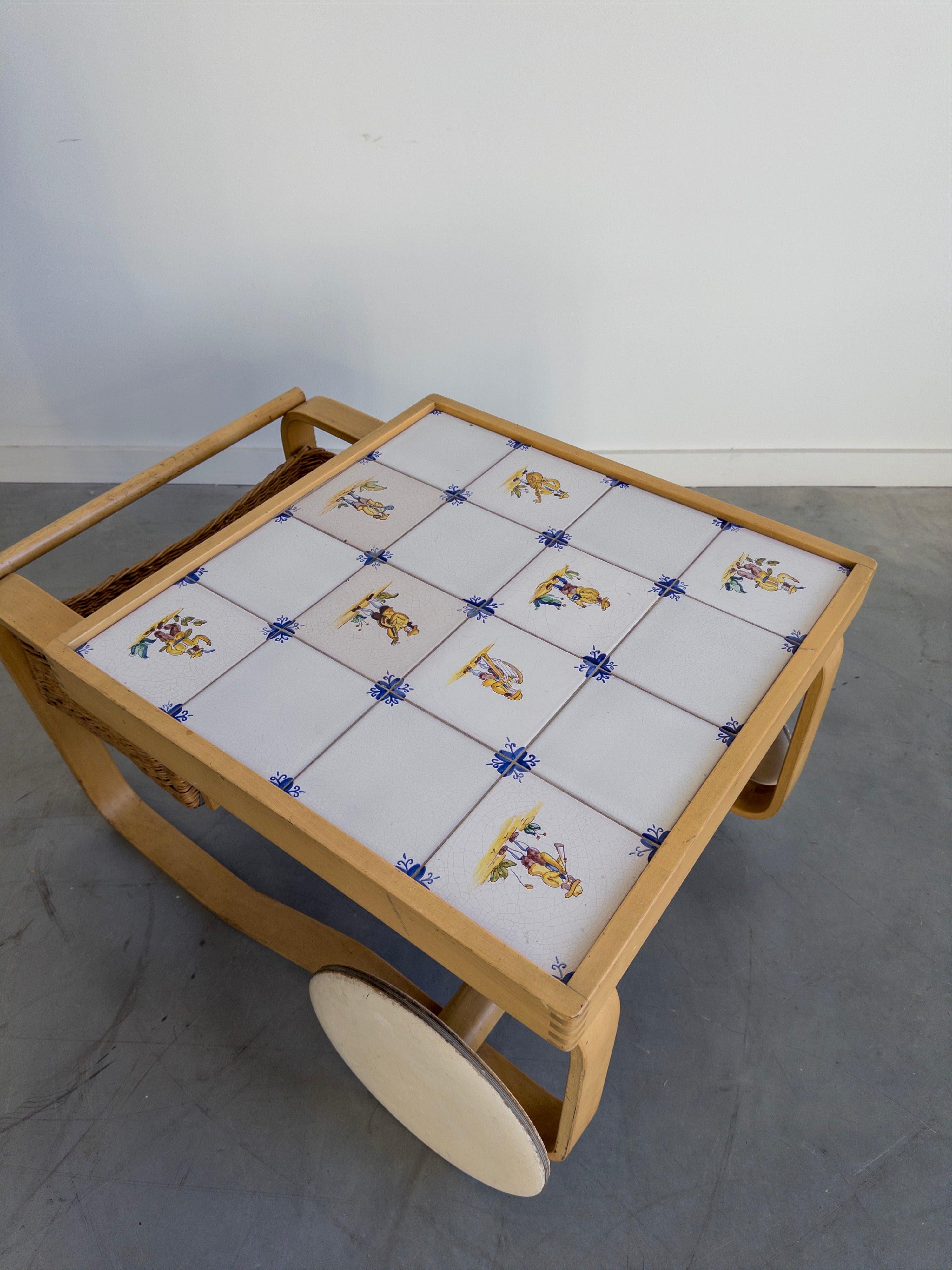 Scandinavian Modern Model 900 Tea Cart by Alvar Aalto for Artek