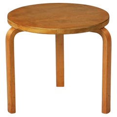 Table d'appoint ronde Model 90D, Alvar Aalto, Oy Huonekalu- ja Rakennutehdas Oy, 1940