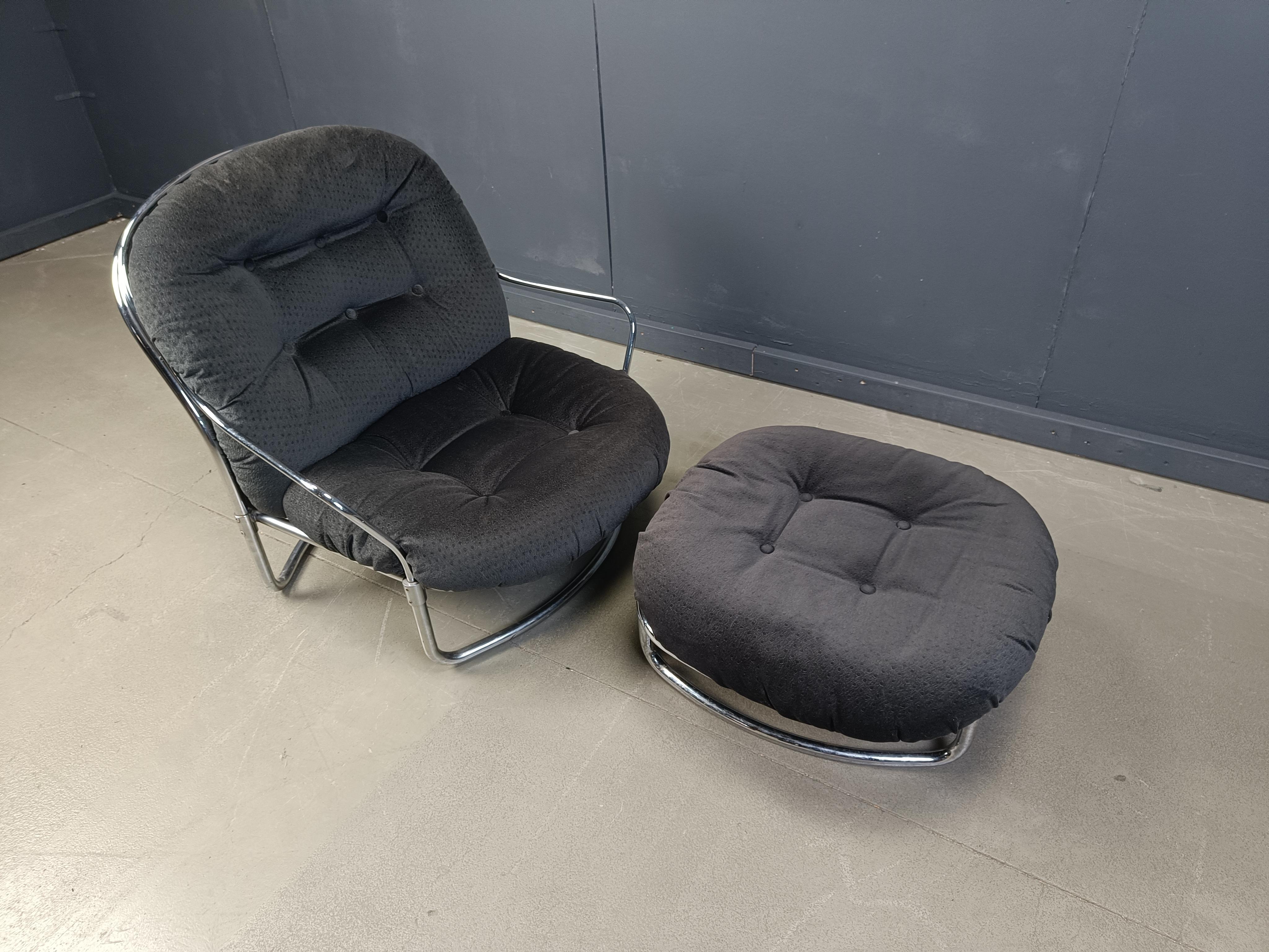 Chaise longue modèle 915 avec tabouret par Carlo De Carli pour Cinova, 1970 en vente 2