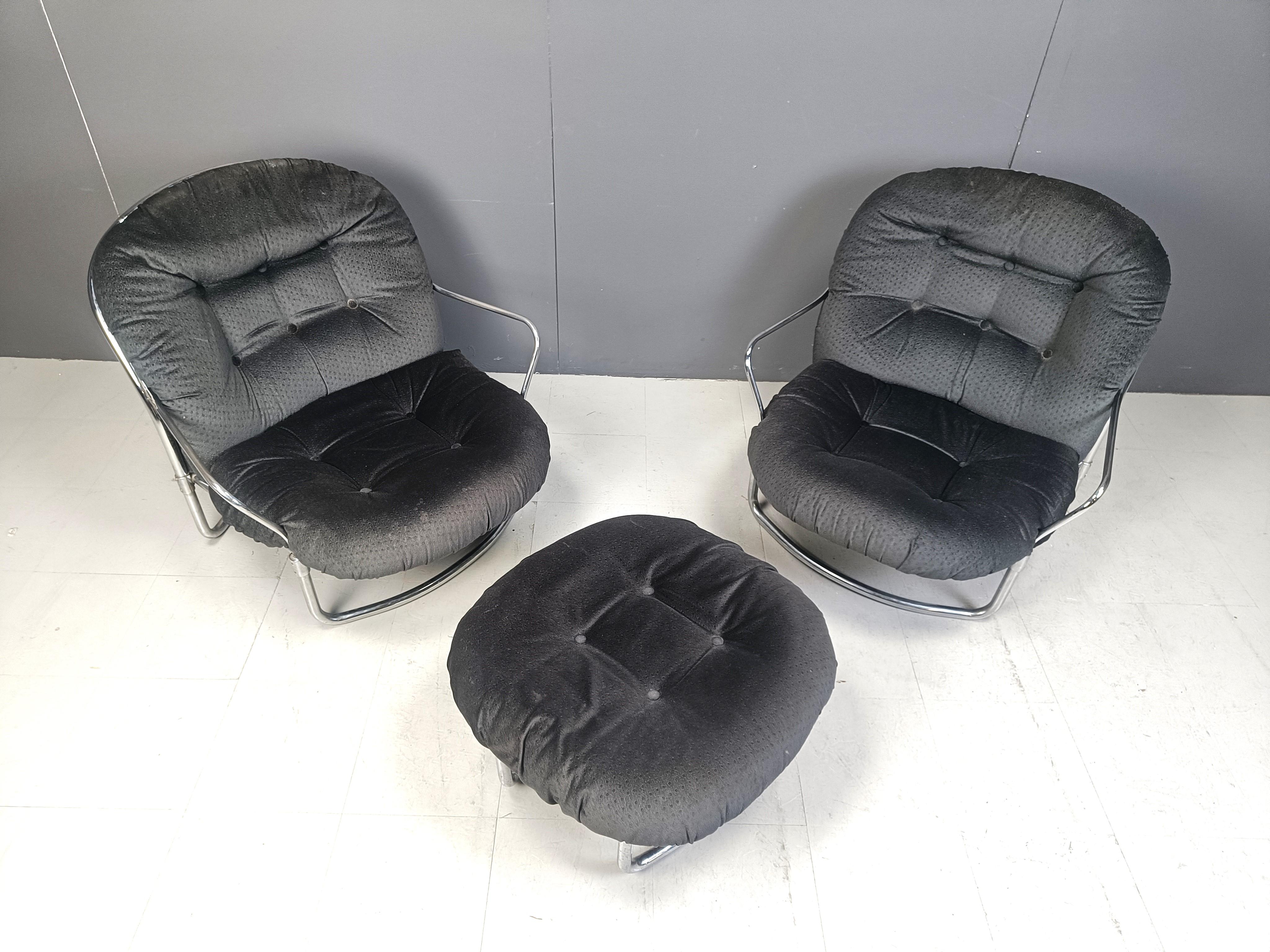 Model 915 Lounge Chairs by Carlo de Carli for Cinova, 1970s, Set of 2 1