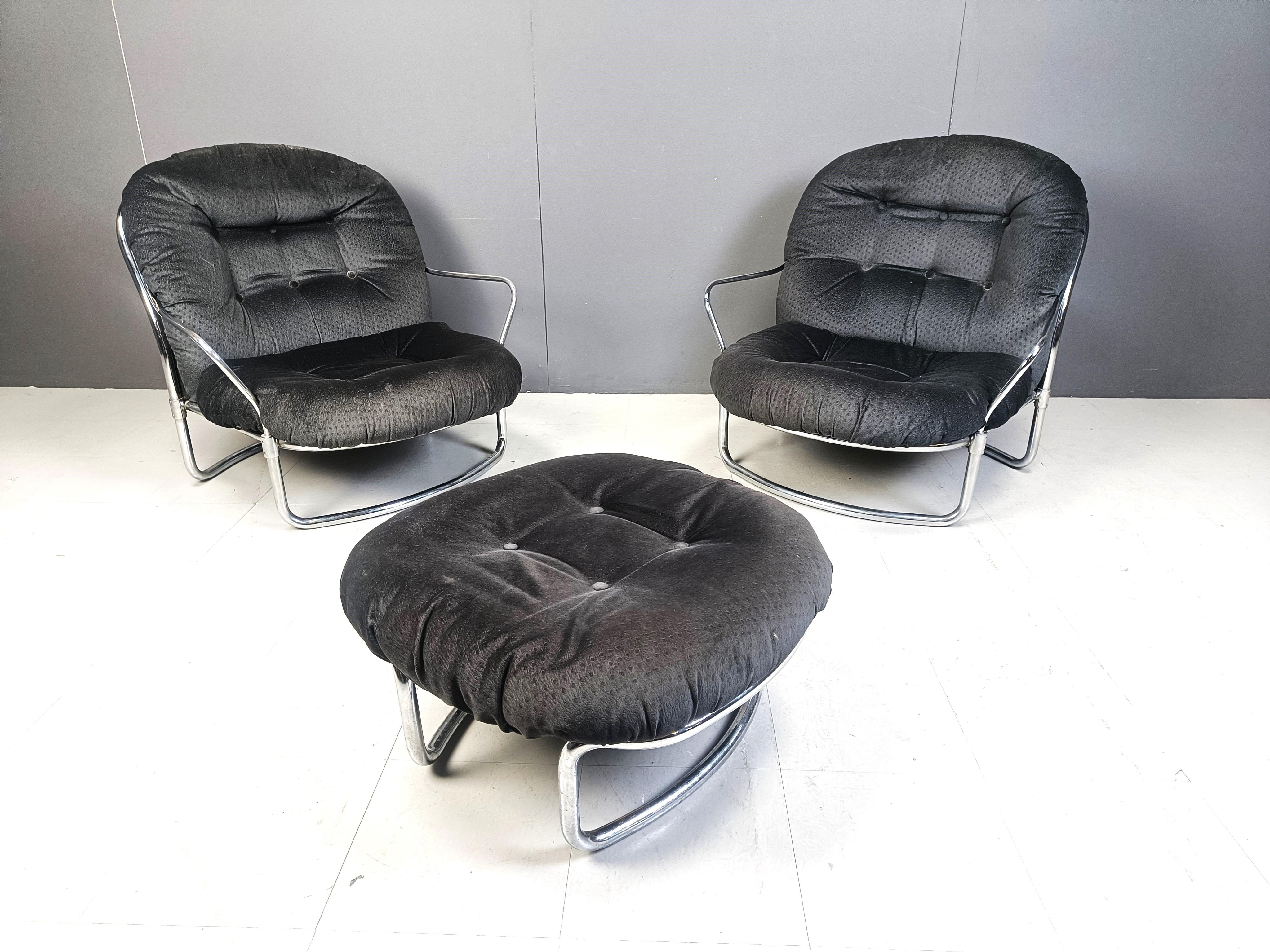 Model 915 Lounge Chairs by Carlo de Carli for Cinova, 1970s, Set of 2 2