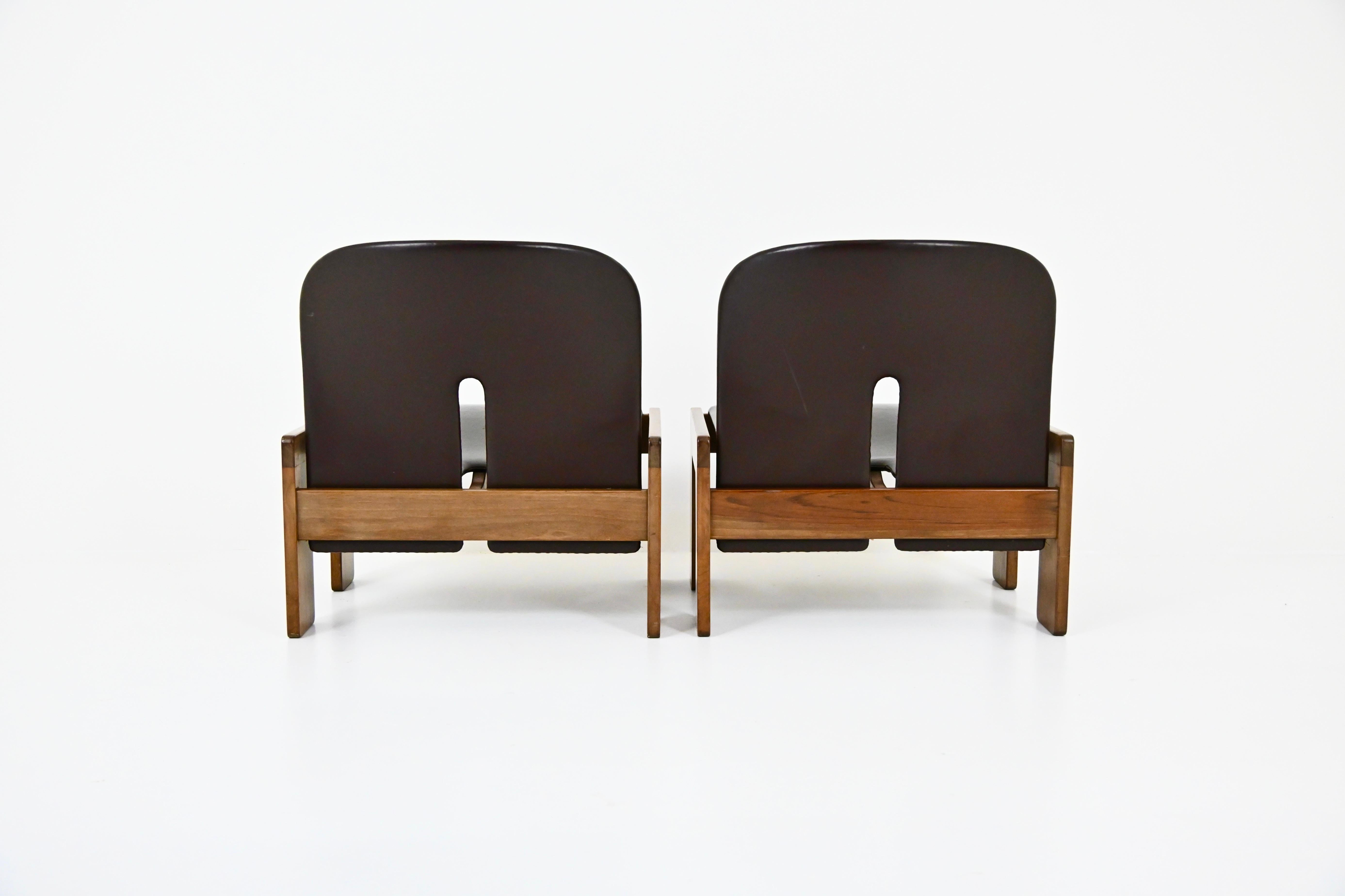 Sillas de salón Modelo 925 de Afra & Tobia Scarpa para Cassina, años 70, set de 2 finales del siglo XX en venta