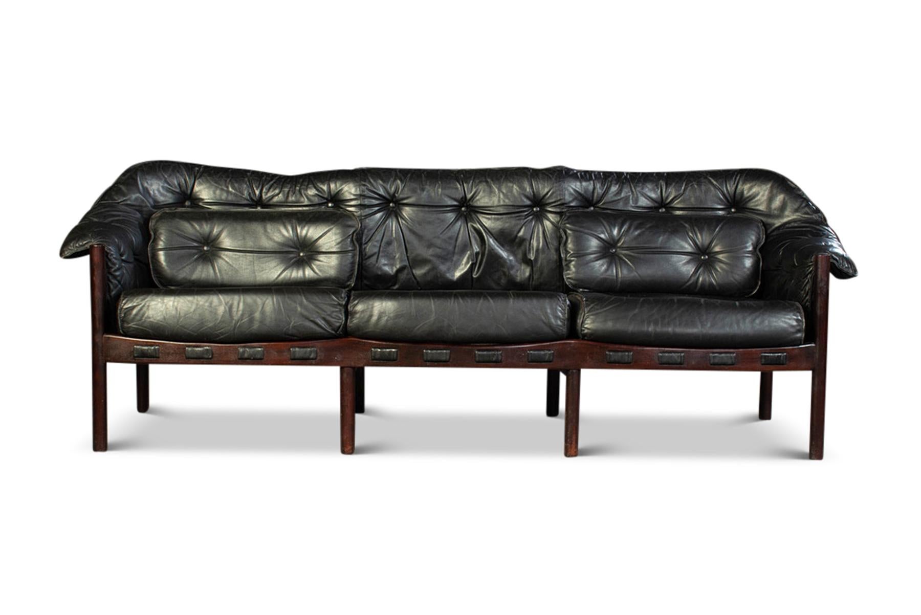 Other Model 925 Three Seat Leather Sofa by Arne Norell