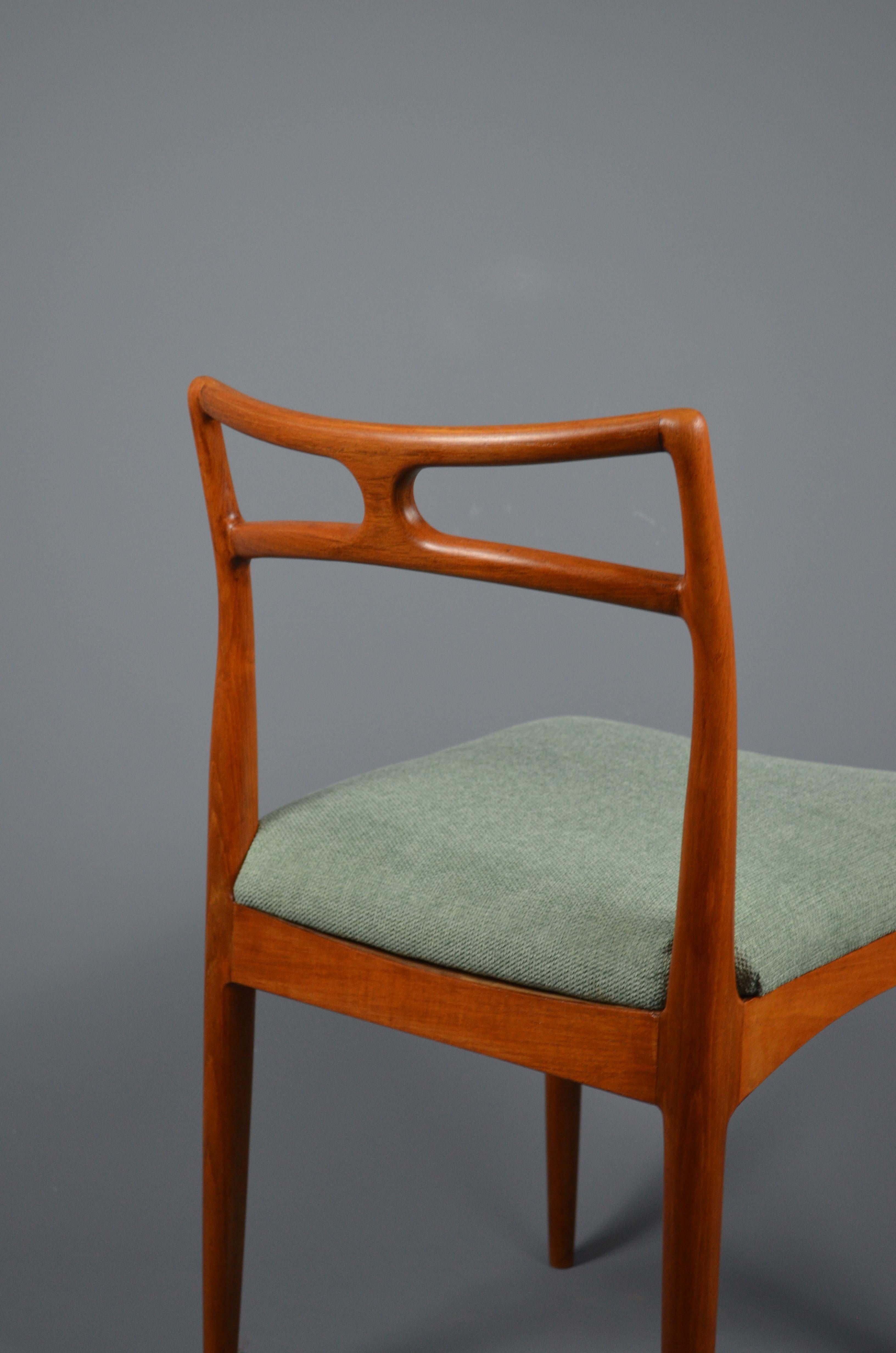 Sedia da pranzo Model 94 in teak di Johannes Andersen per Christian Linneberg, anni '60 in vendita 4