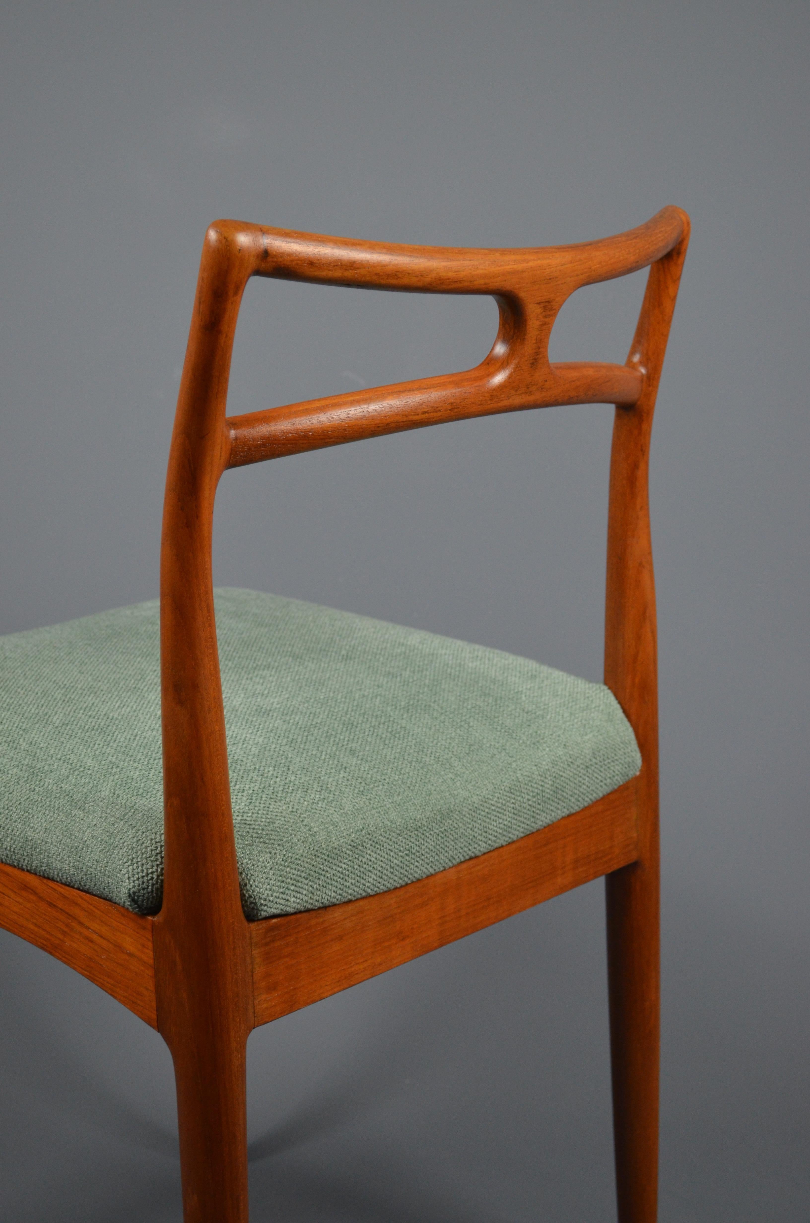 Sedia da pranzo Model 94 in teak di Johannes Andersen per Christian Linneberg, anni '60 in vendita 4