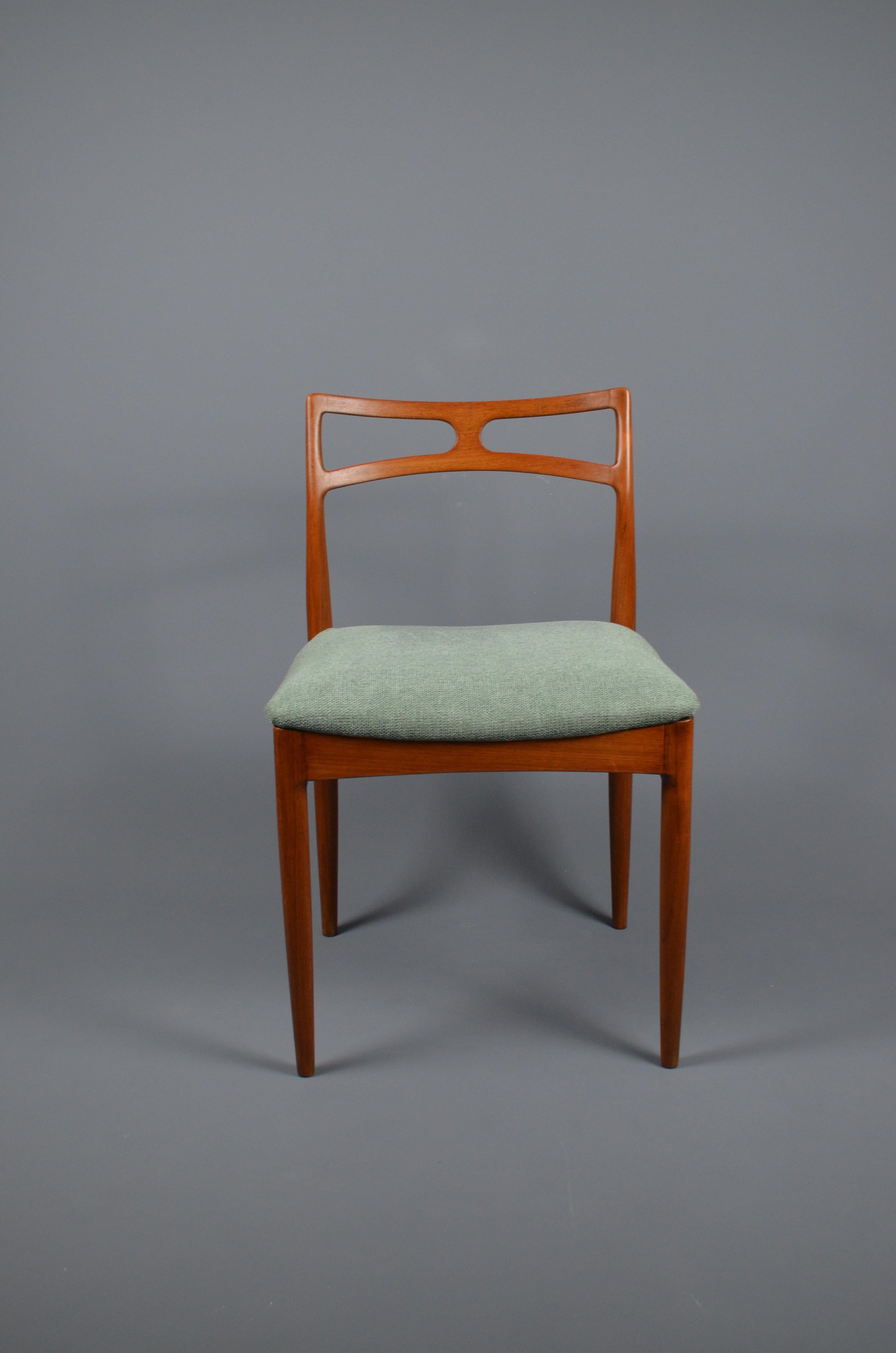 Sedia da pranzo Model 94 in teak di Johannes Andersen per Christian Linneberg, anni '60 in vendita 9