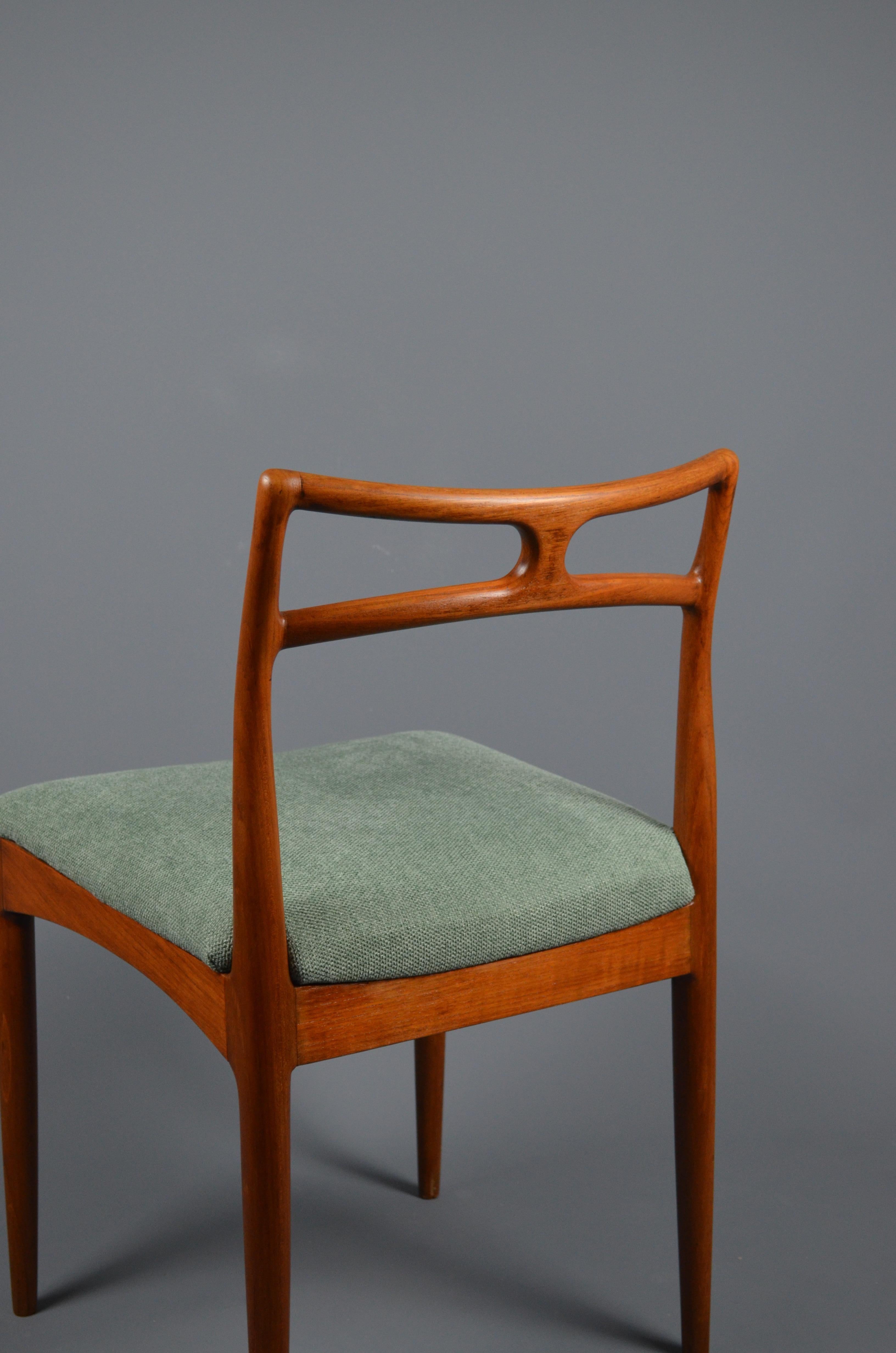 Sedia da pranzo Model 94 in teak di Johannes Andersen per Christian Linneberg, anni '60 in vendita 11