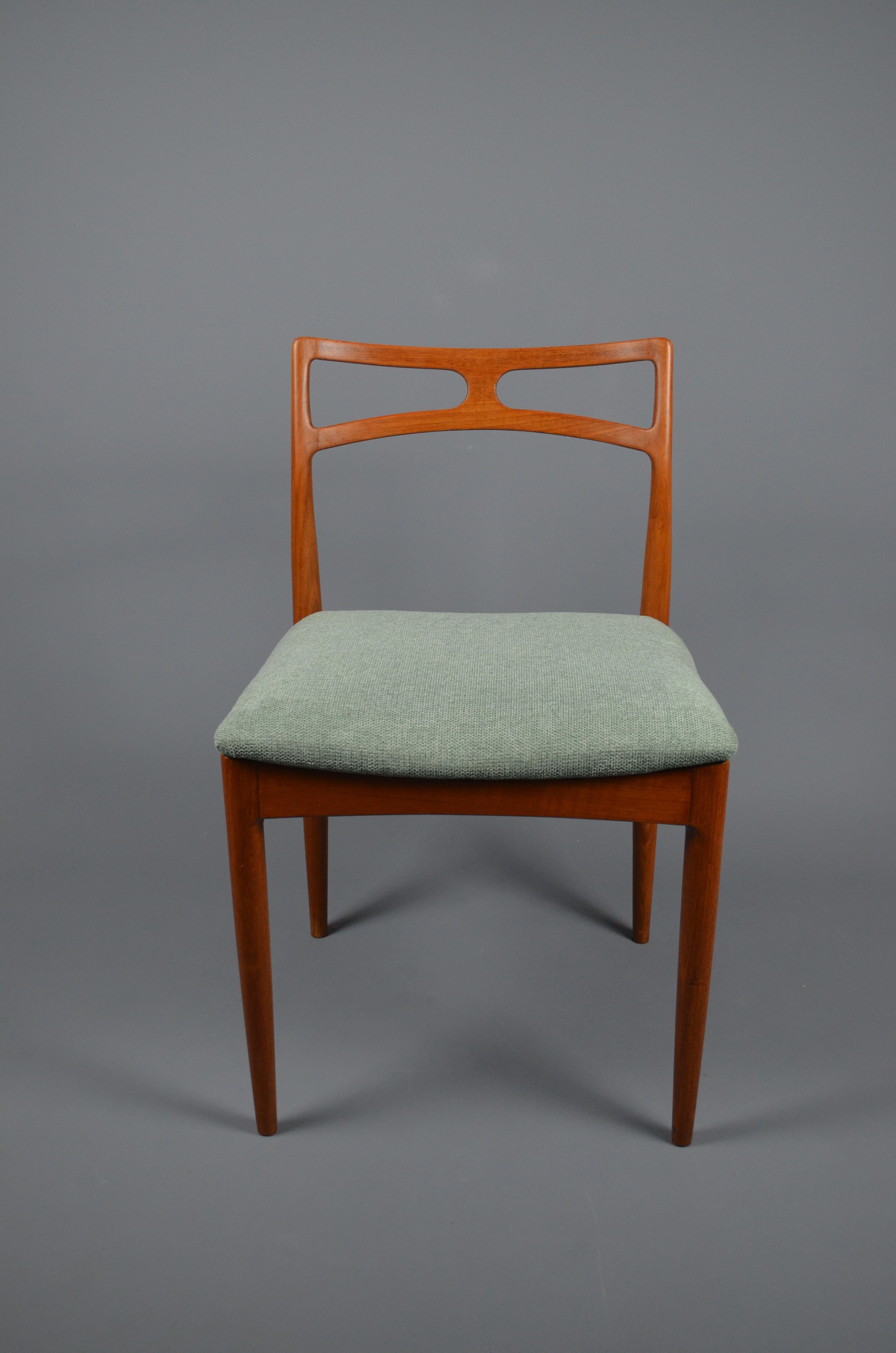 Sedia da pranzo Model 94 in teak di Johannes Andersen per Christian Linneberg, anni '60 in vendita 1