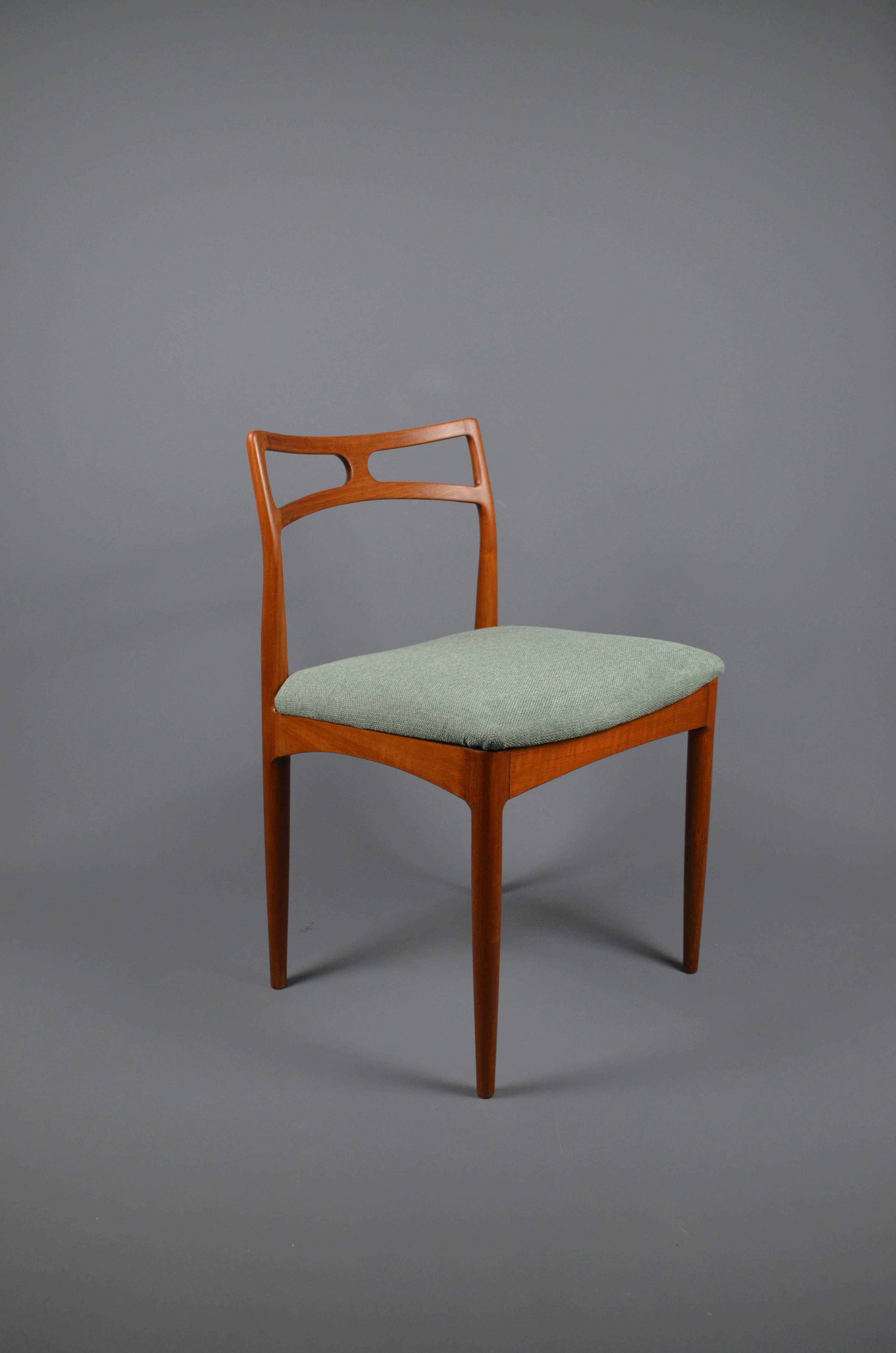 Sedia da pranzo Model 94 in teak di Johannes Andersen per Christian Linneberg, anni '60 in vendita 2