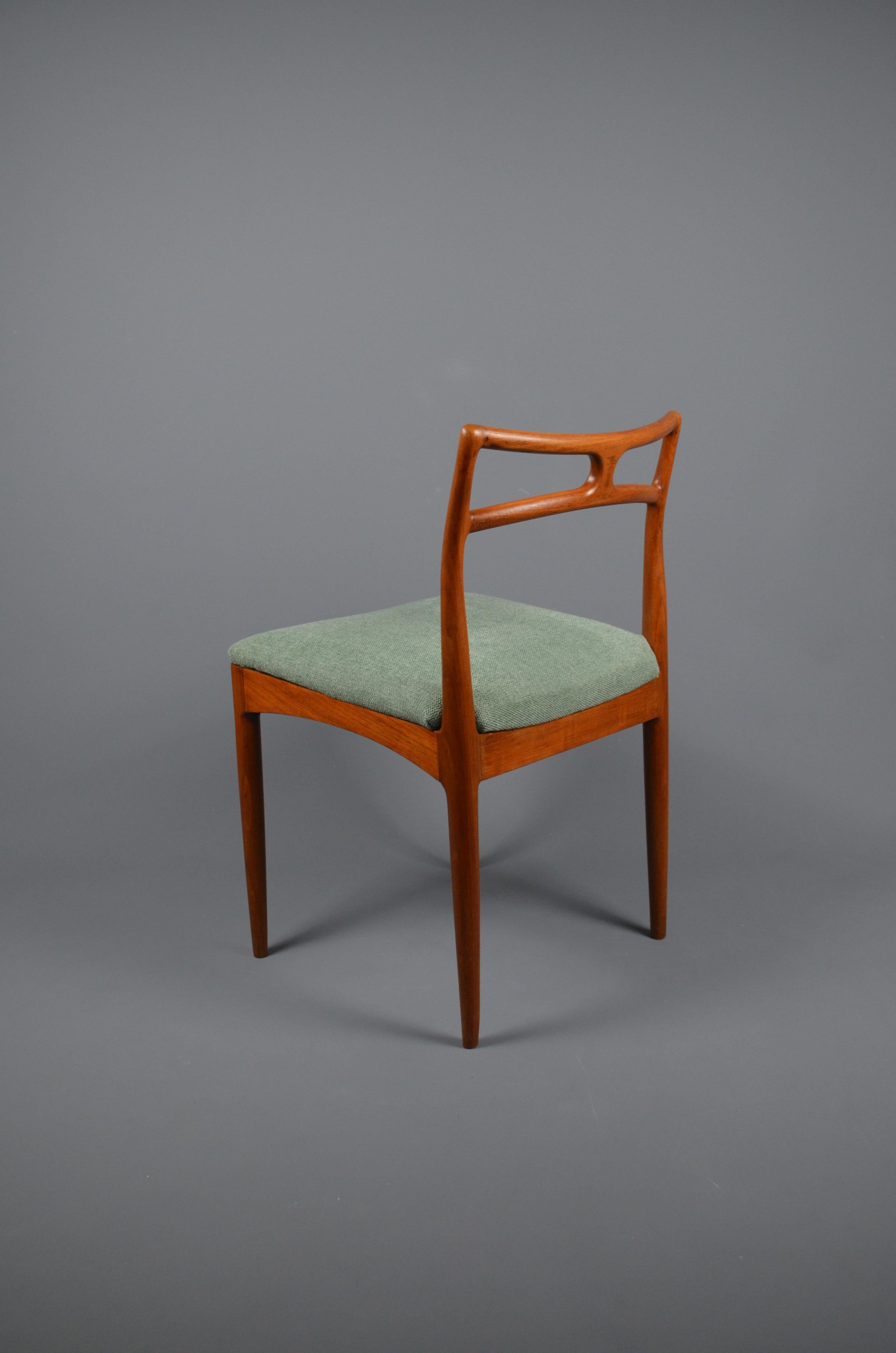 Sedia da pranzo Model 94 in teak di Johannes Andersen per Christian Linneberg, anni '60 in vendita 2