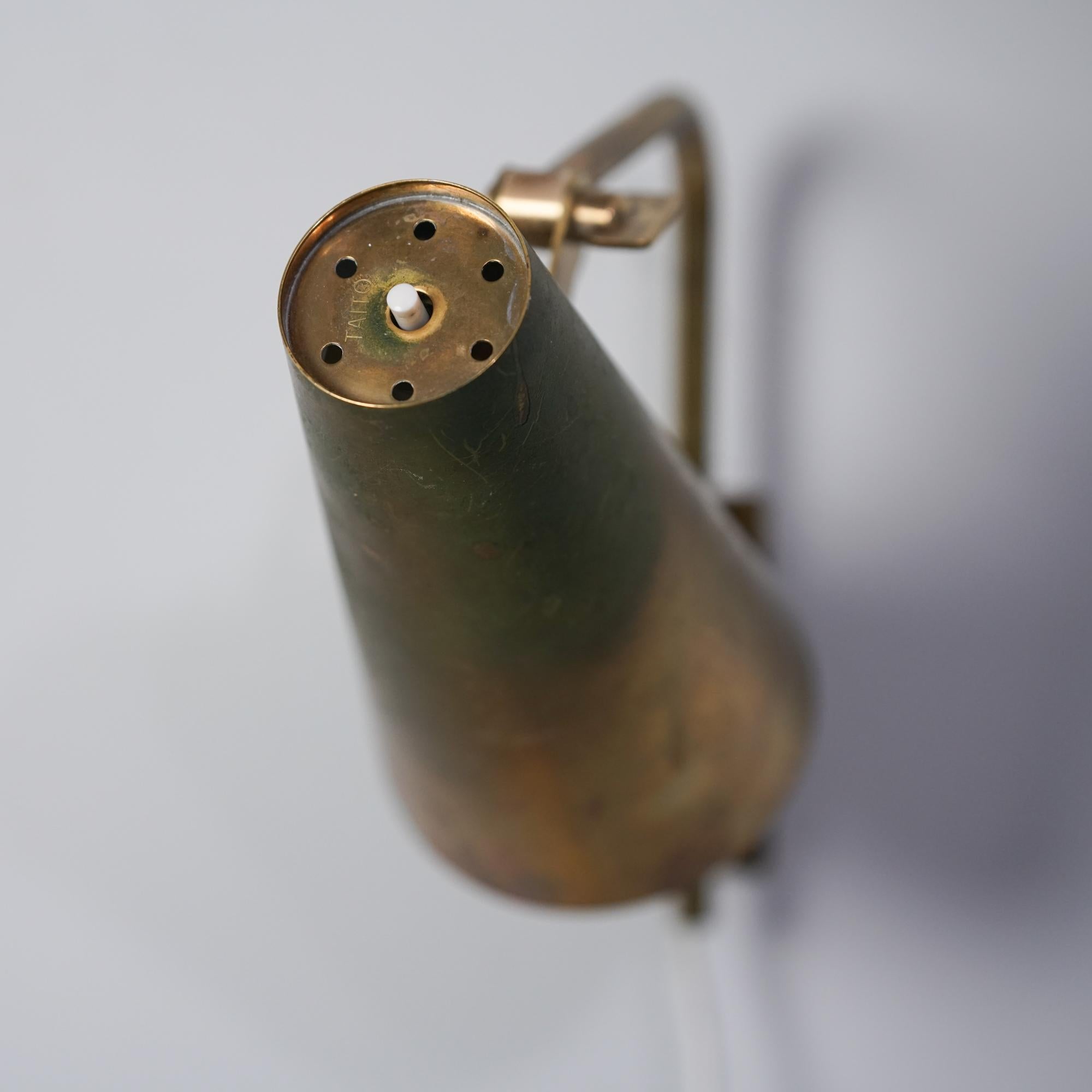 Mid-20th Century Model 9459 Wall Light, Paavo Tynell, Taito Oy, 1950s For Sale