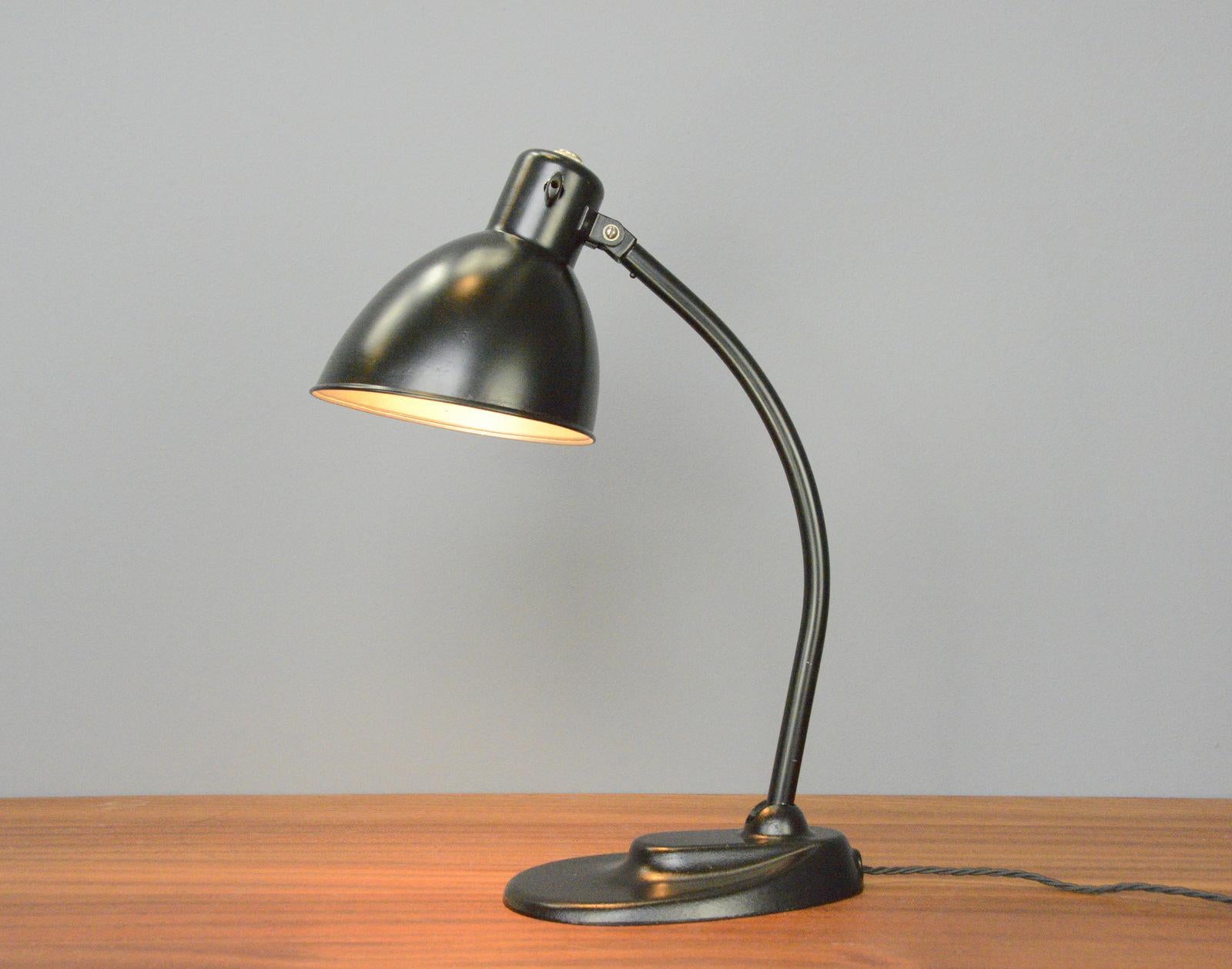 Bauhaus Model 999 Kandem Desk Lamp, Circa 1930s